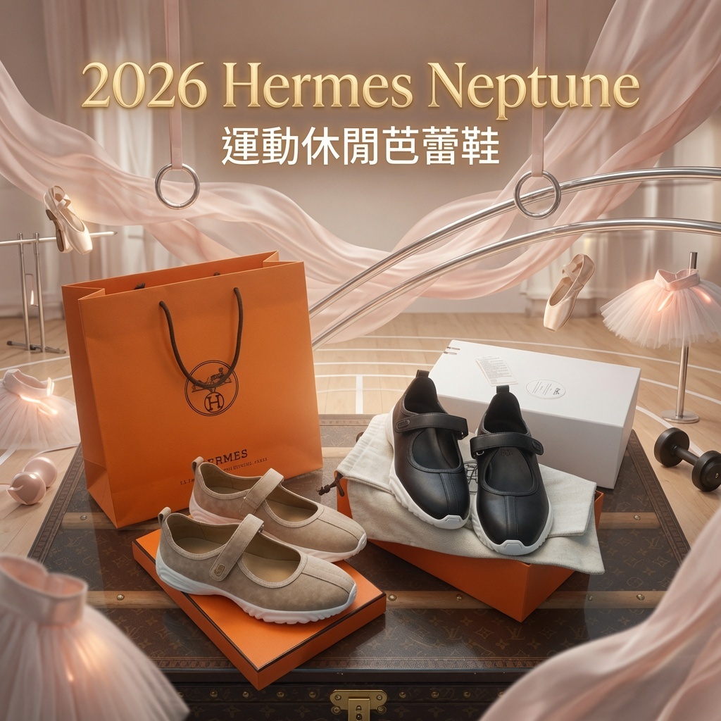 2026 Hermès Neptune運動休閒芭蕾鞋