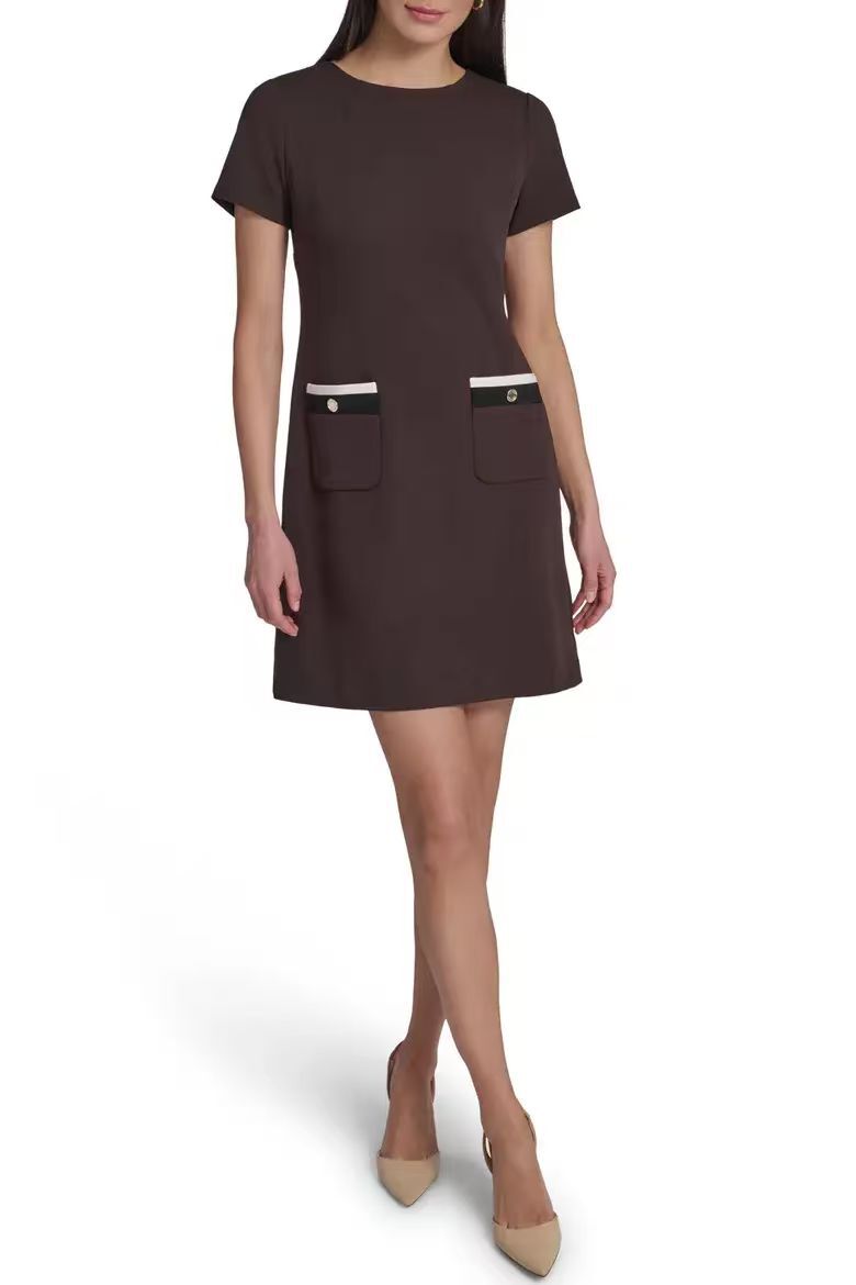 【預購】TOMMY HILFIGER H071815 女裝連身裙 (深啡色)