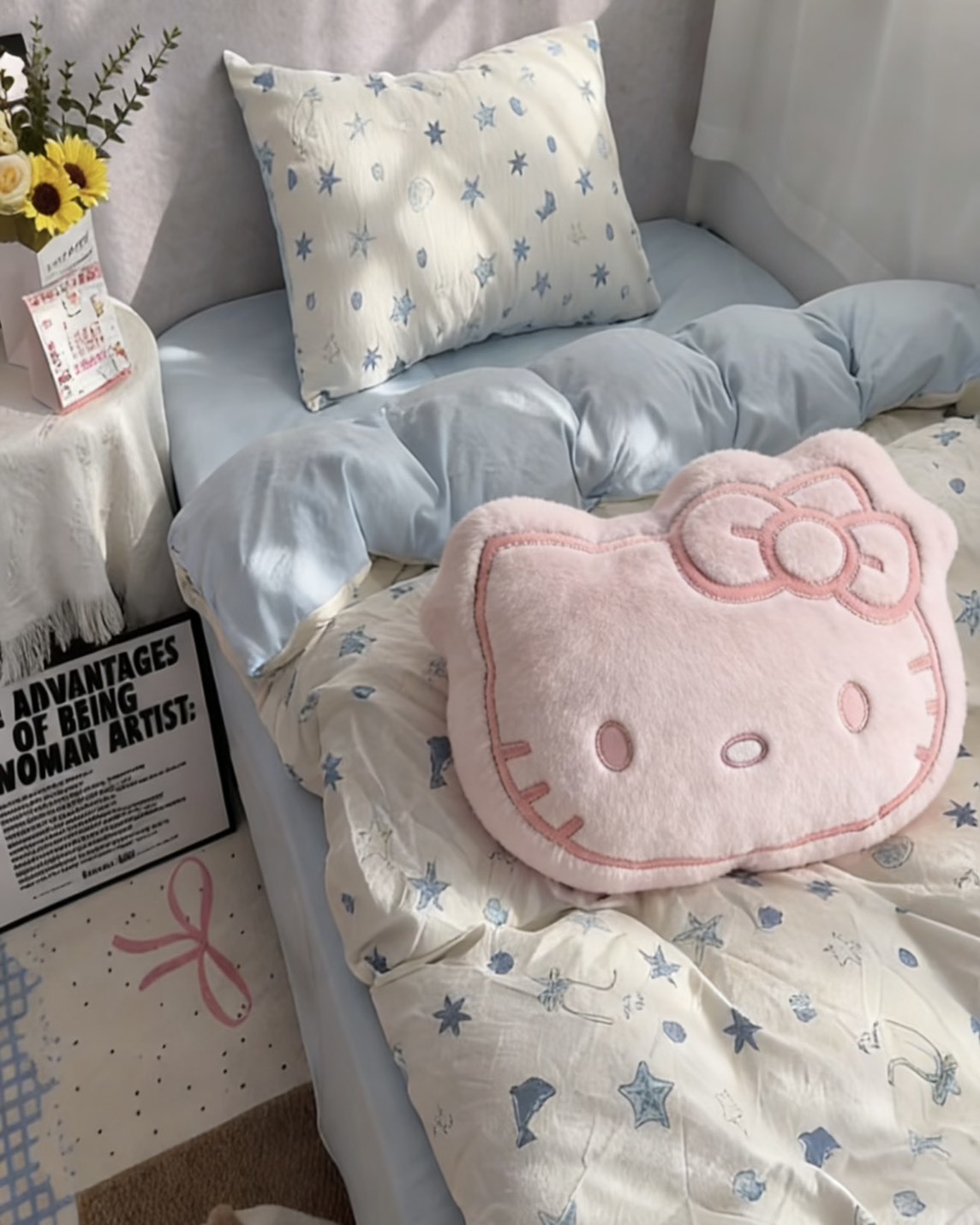 Miniso x Sanrio Hello Kitty 三麗鷗 大頭 靠枕 抱枕 三色