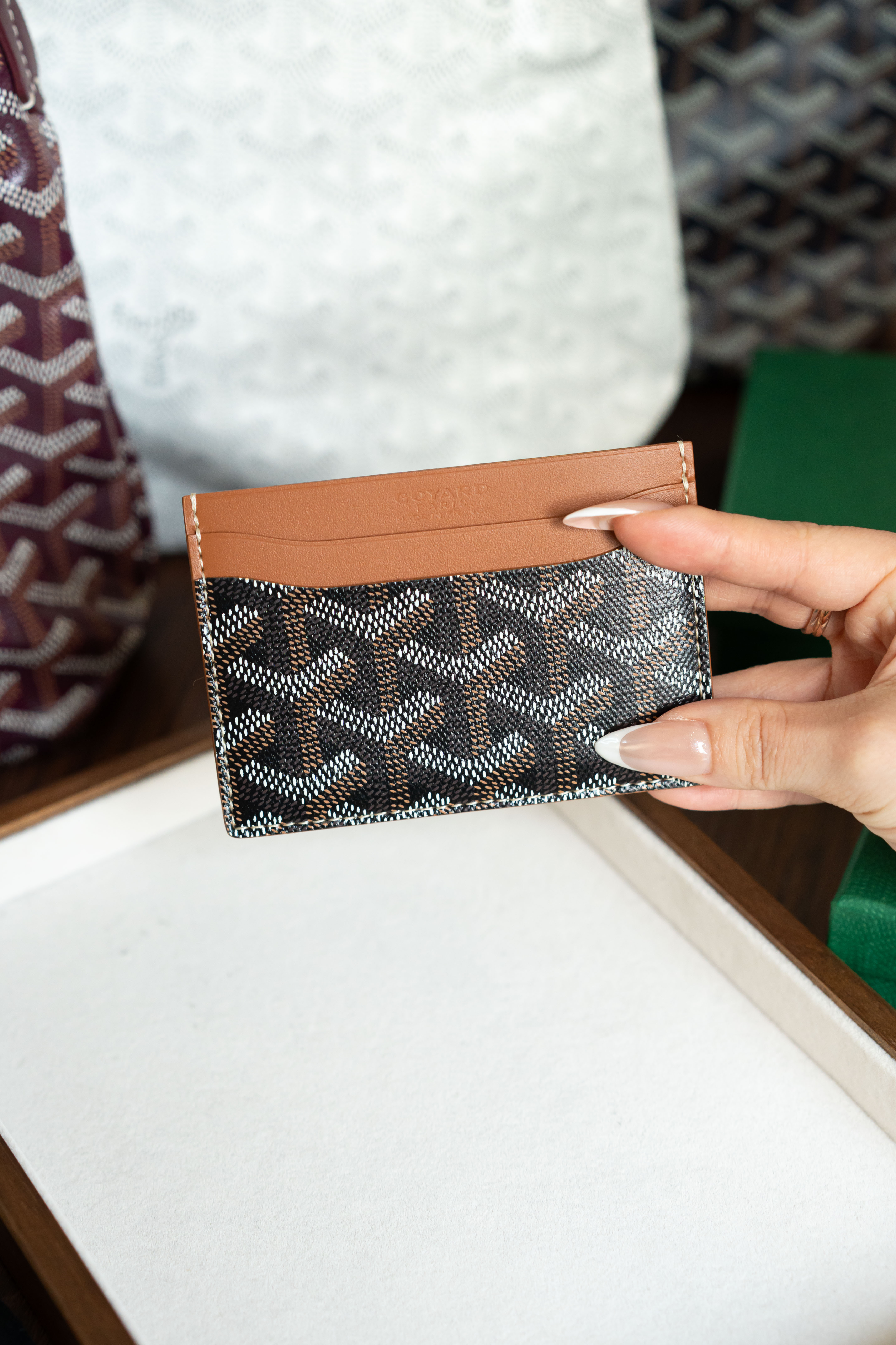 Goyard Saint-Sulpice Cardholder Brown 黑棕色
