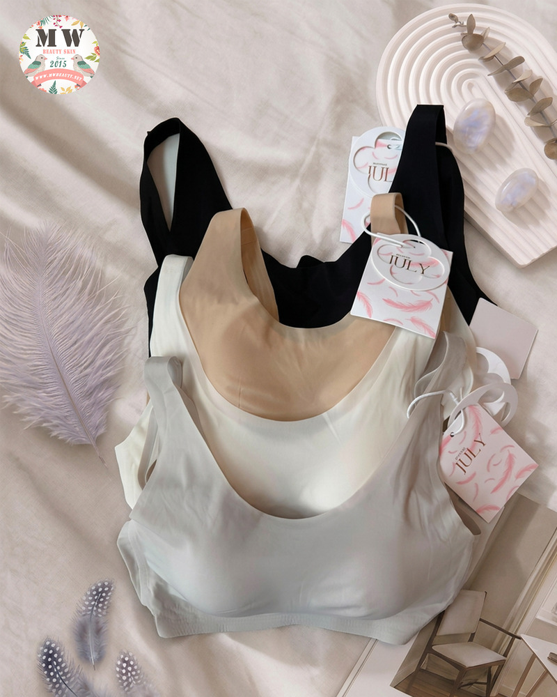 【台灣 JULY BRA】無痕簡約舒適內衣 | 百搭隱形裸感一片式胸圍 (MW Beauty 直播限定優惠) [590]