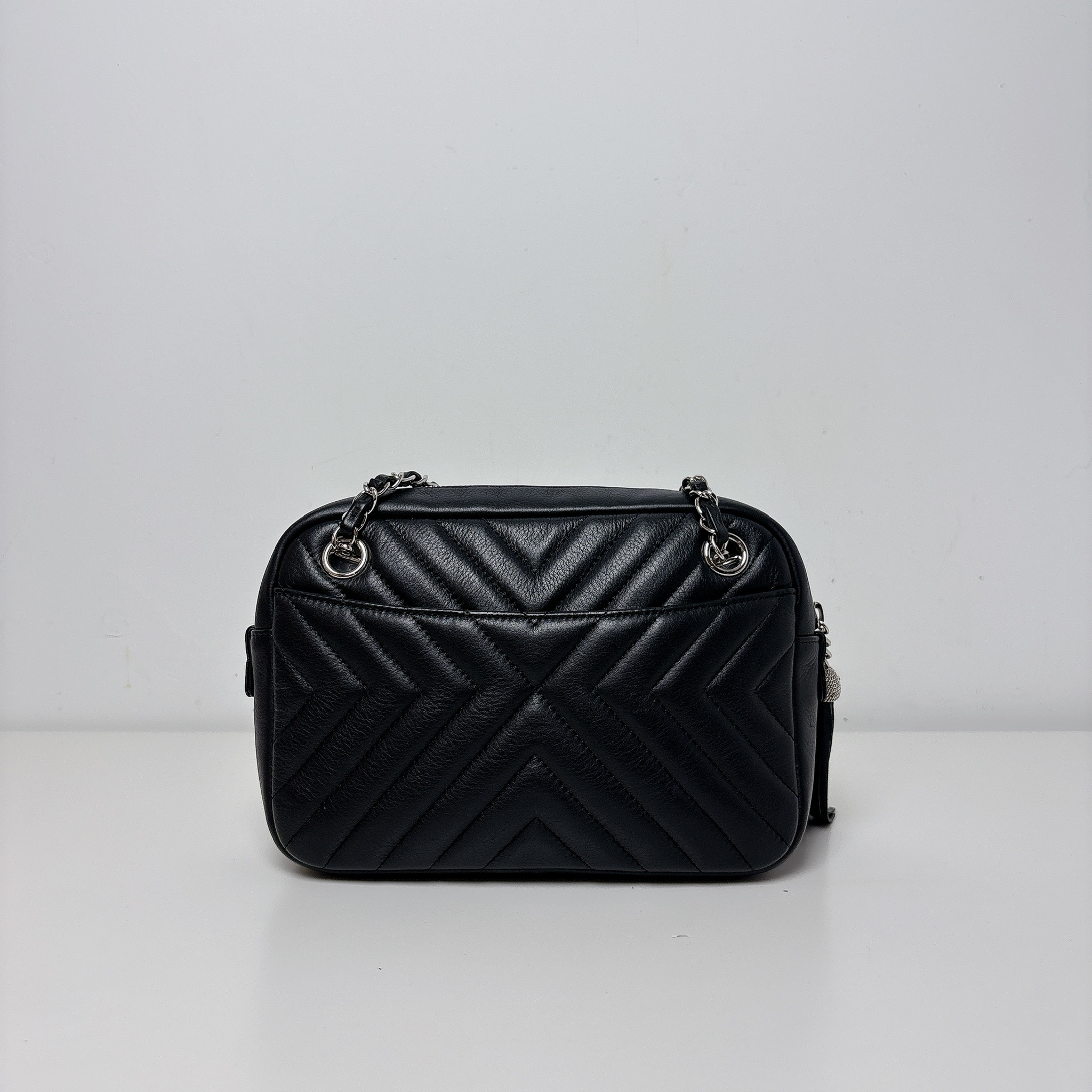 Chanel Vintage Tassel Camera Bag - Black / SHW
