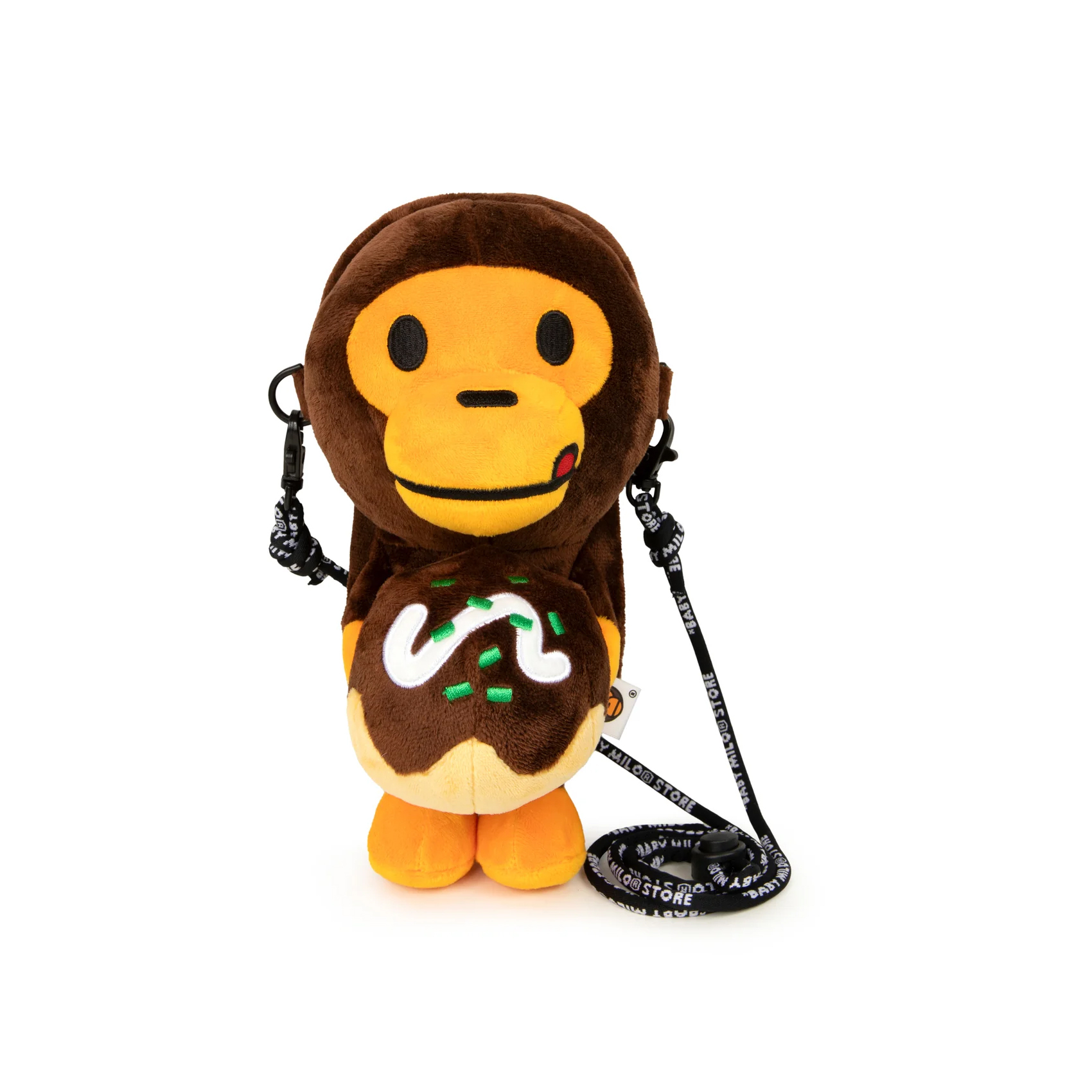 A BATHING APE BAPE BABY MILO TAKOYAKI PLUSH MOBILE CROSS-BODY BAG 章魚燒 手機包 斜背包