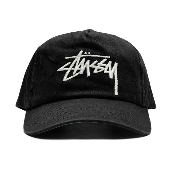 Stussy Low Profile Big Basic Snapback Shadow Black