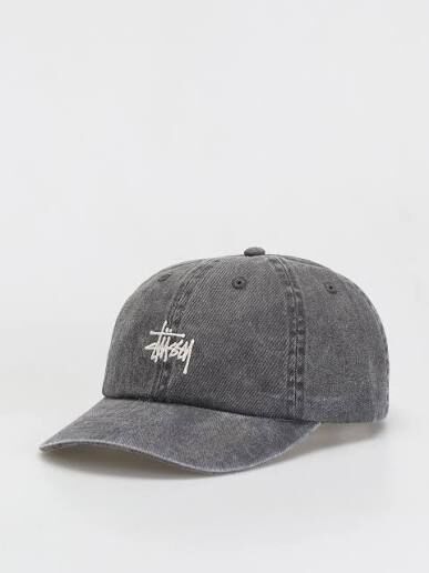 Stussy Washed Basic Low Pro Cap Charcoal