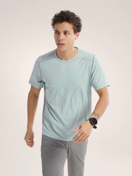 Arcteryx Cormac Logo SS M Stone Green Heather