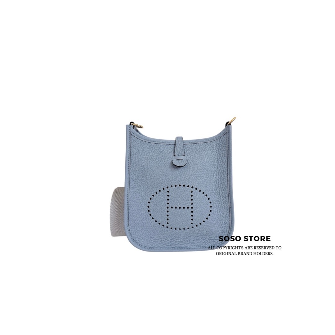 Hermès Evelyne 16 - Bleu Lin / GHW