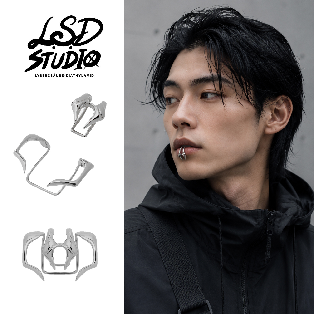 Rift | Multi-Use Ear & Lip Cuff Set【ACCS59】
