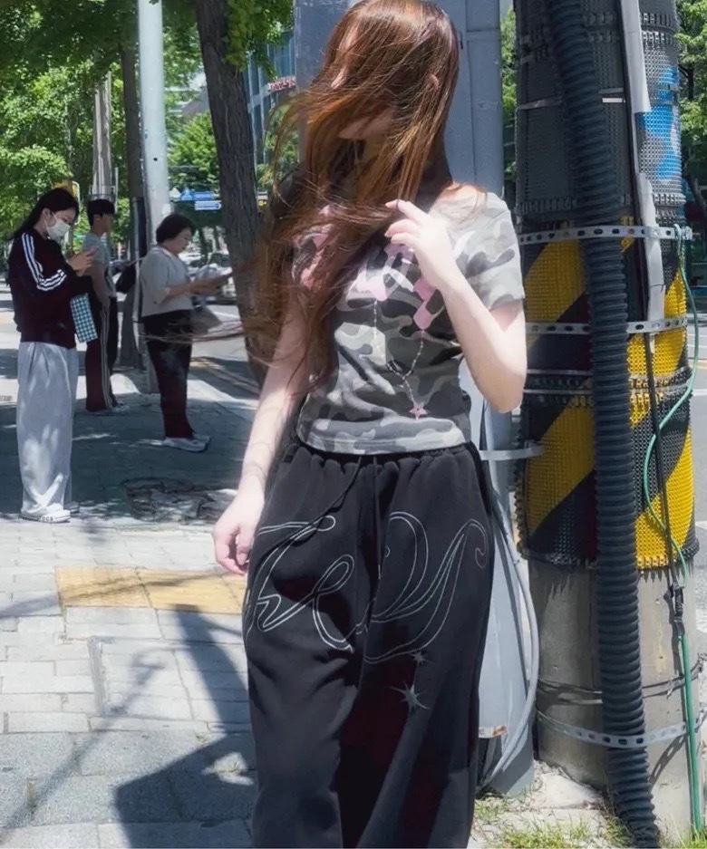 🇰🇷 FANCY CLUB ANGEL VINTAGE SWEAT PANTS 翅膀 小天使 抽繩休閒棉褲 寬褲 長褲 / 預購