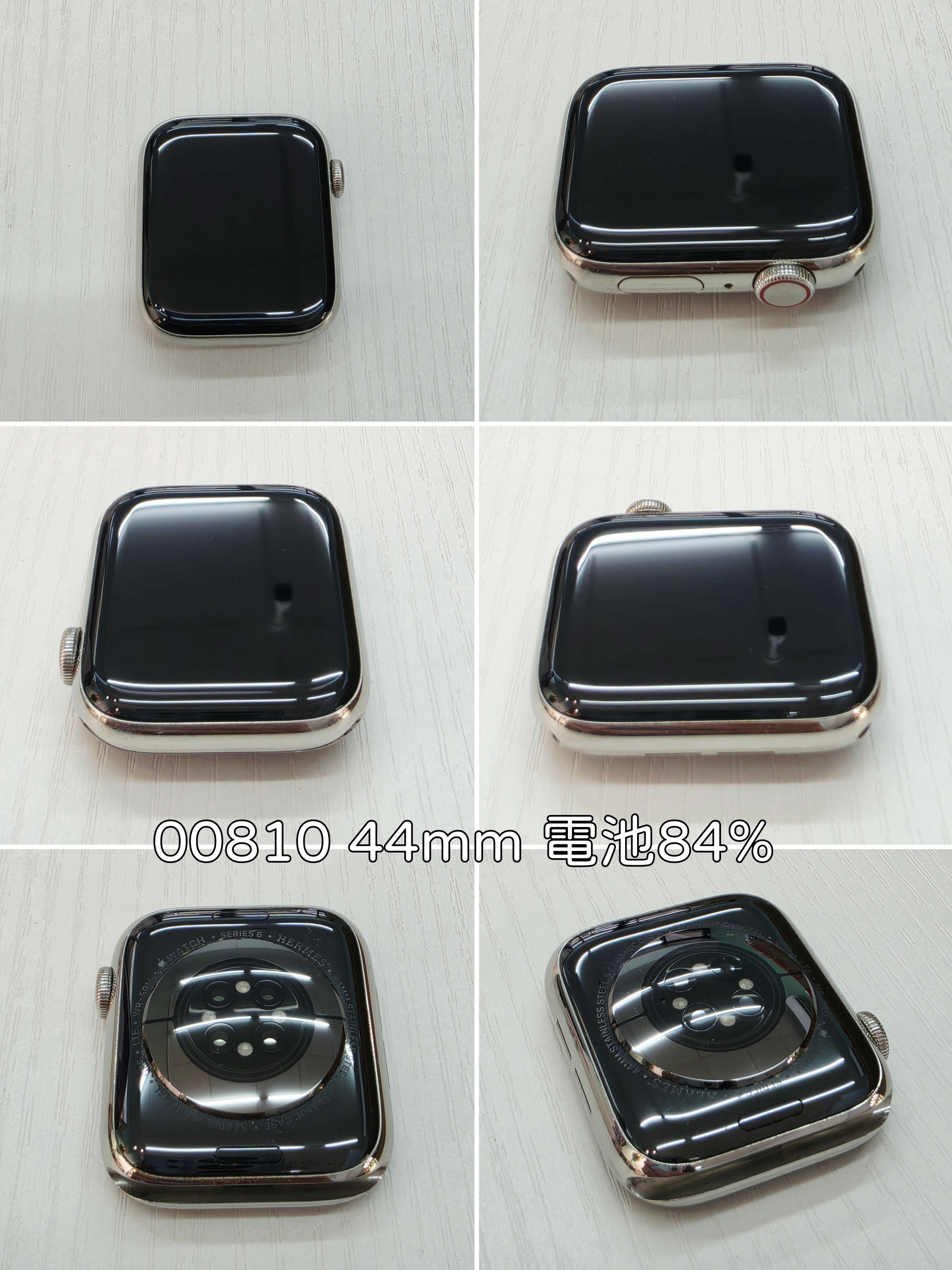 【二手良品】Apple Watch S6 44mm 不鏽鋼 GPS+行動網路版 銀色