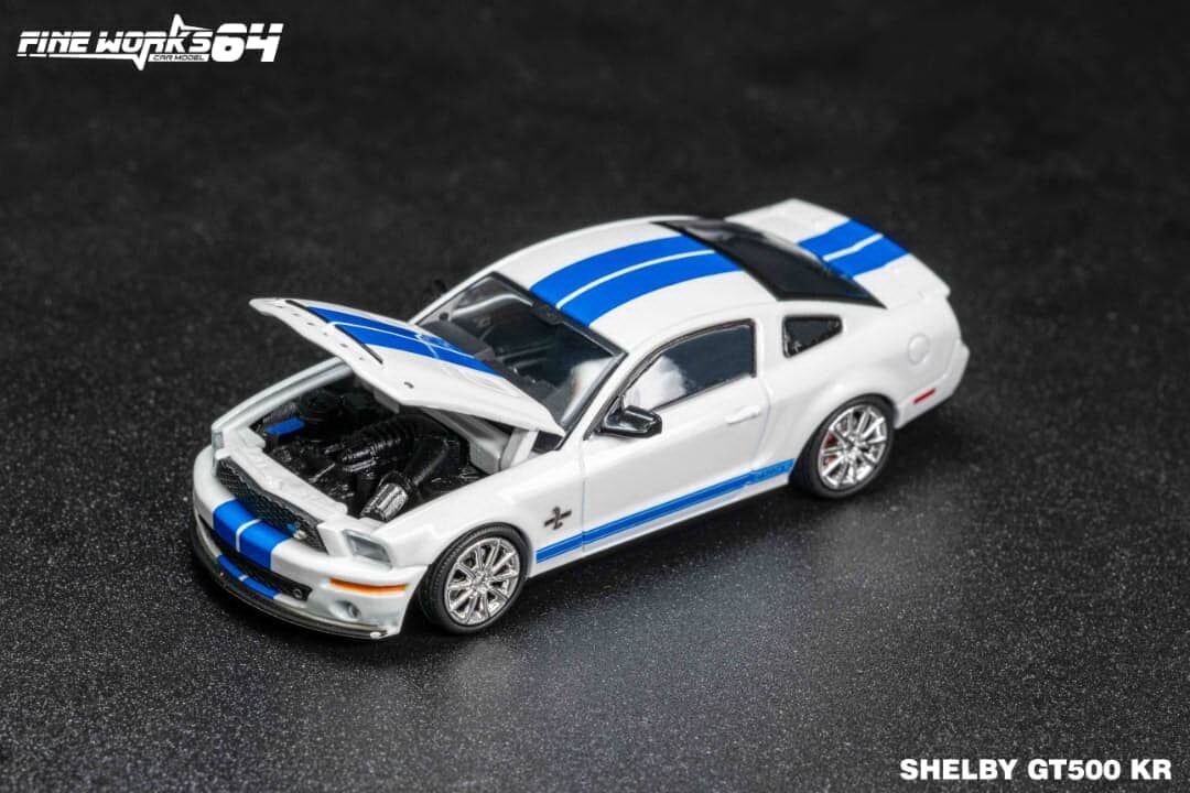 預訂:1/64 FineWorks64 Shelby GT500 KR White with Blue Stripes (FWFMWBL )