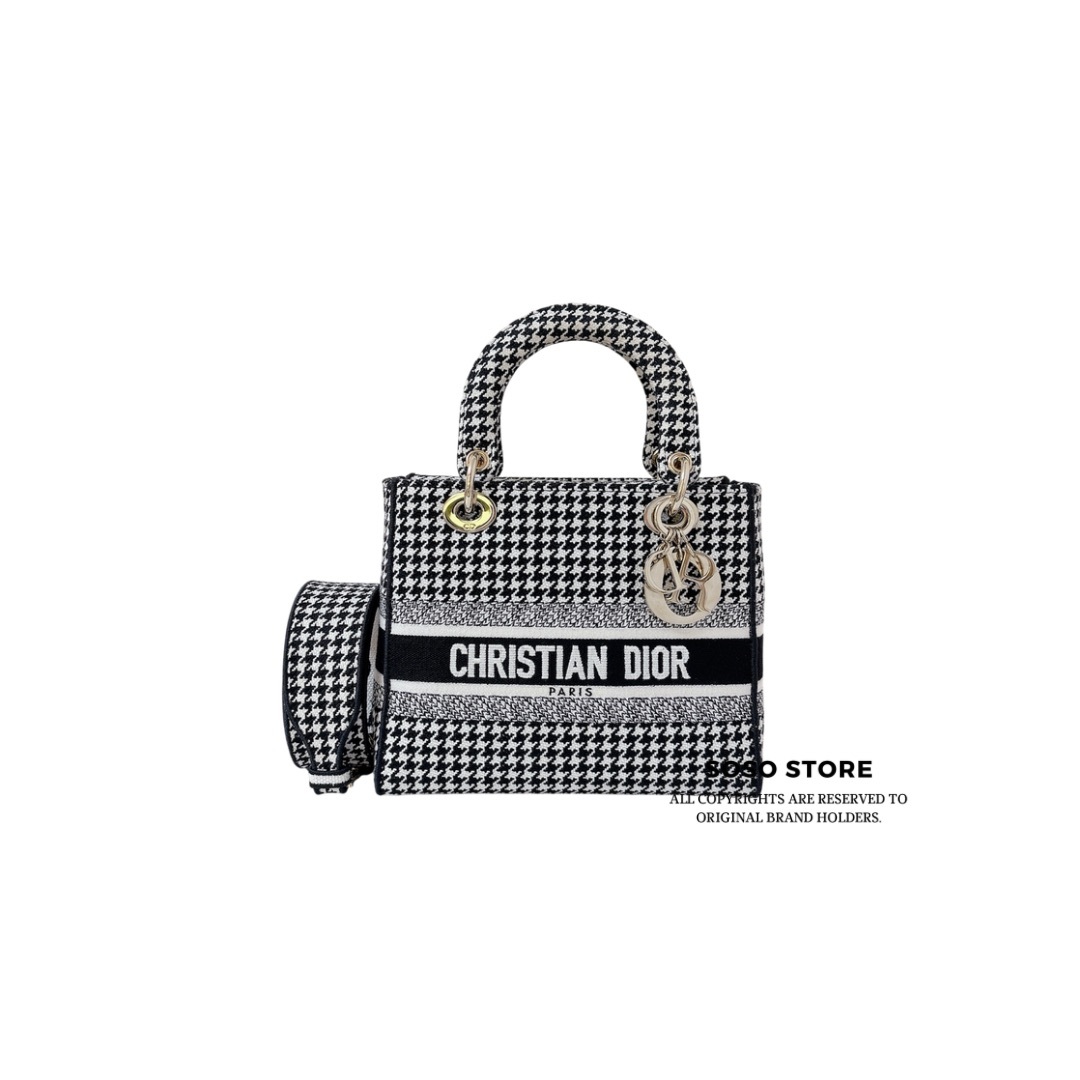 Dior Lady D-Lite - Black and White / GHW
