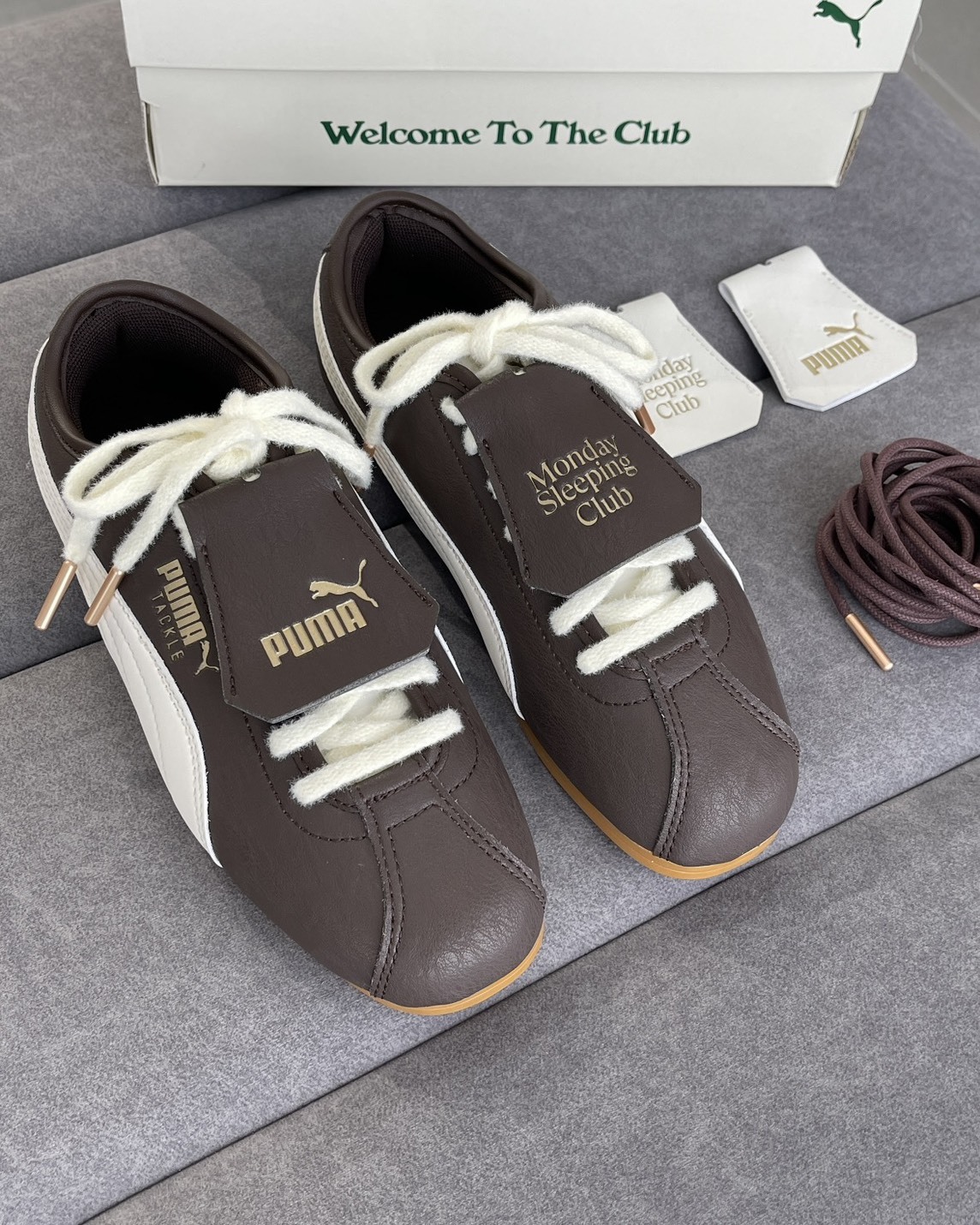 Puma x Mondaysleeping Club Tackle 復古 德訓 摩卡棕