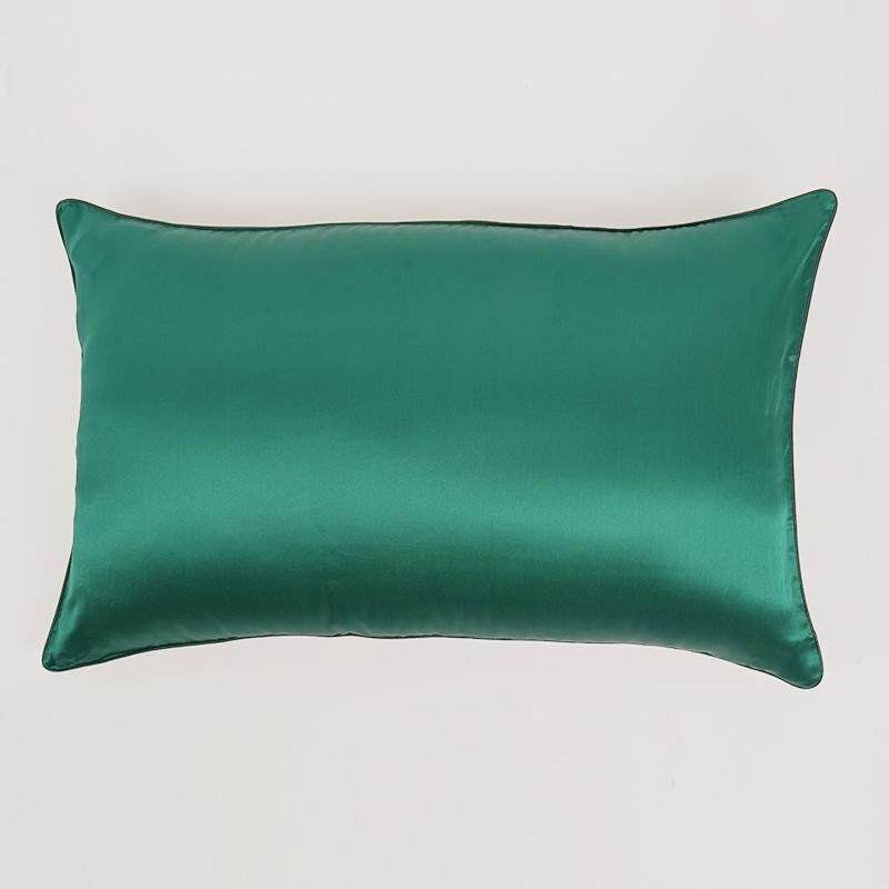 0718KS40-KINGSILK-HA-「錢皇」100%桑蠶絲純色真絲枕套48*74cm（一對）（C40）