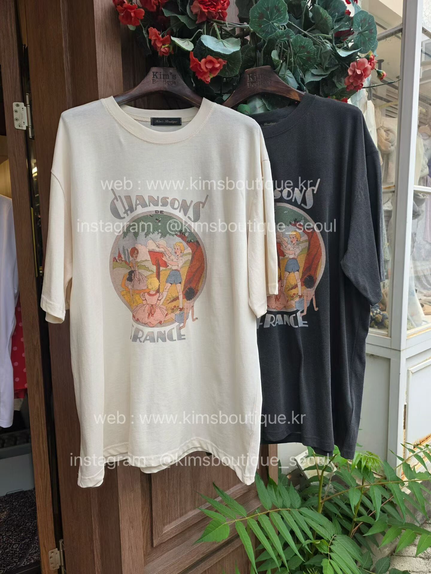 KM6415 復古童趣印花棉質T