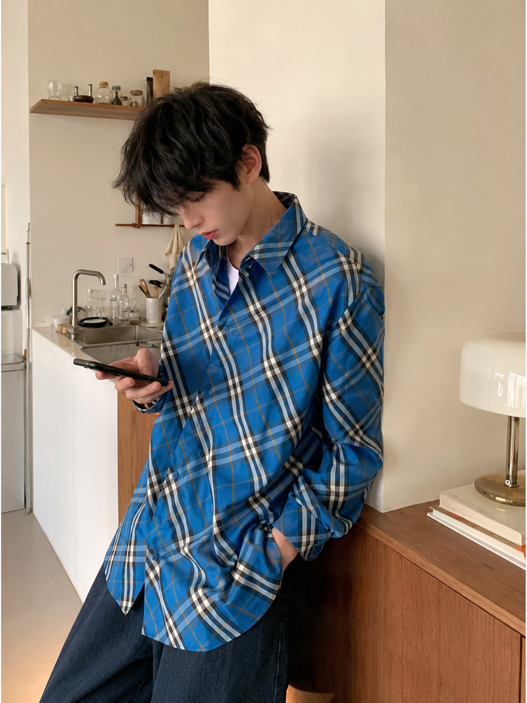 【預購】BURBERRY H0717516 男裝格紋襯衫