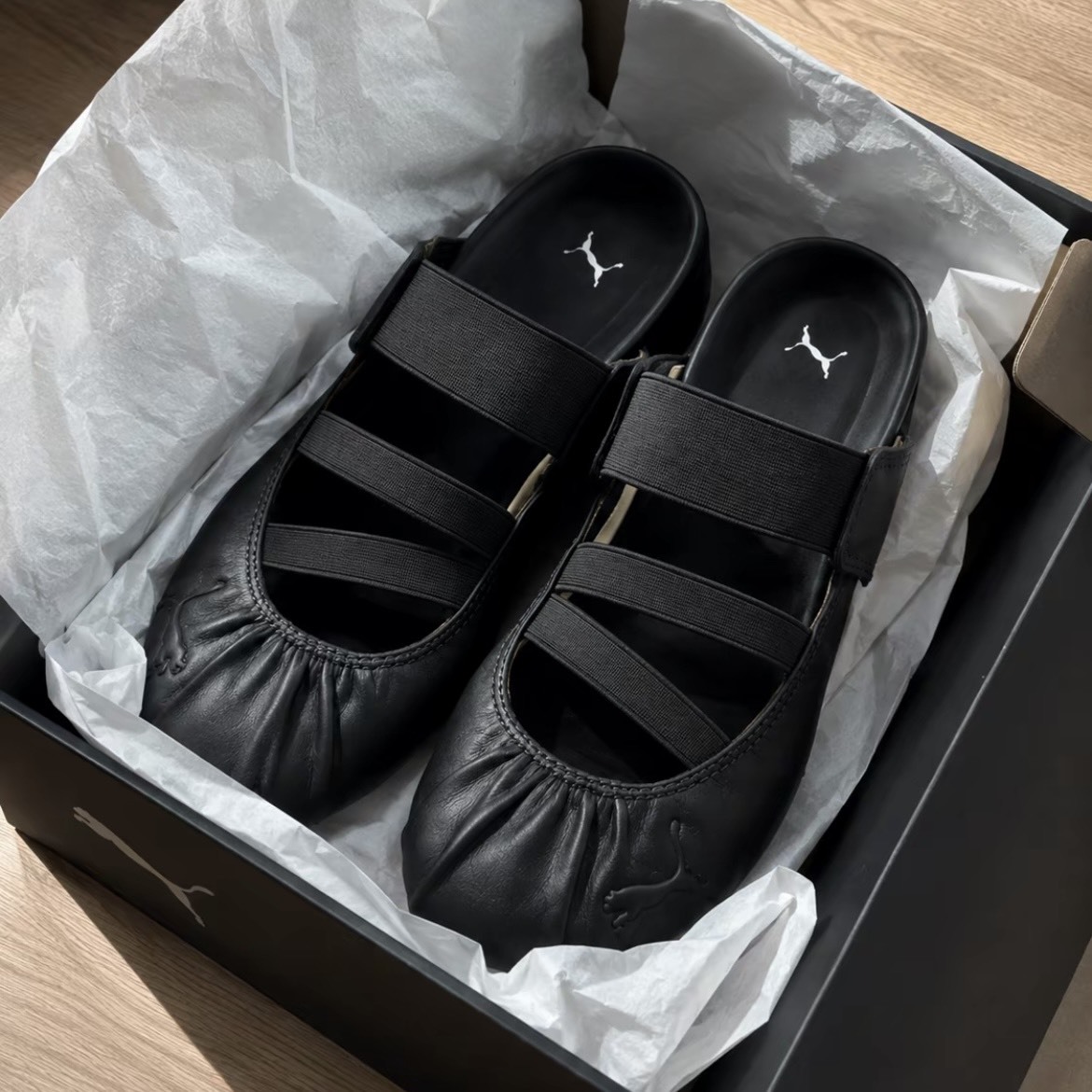 【代購】PUMA Speedcat Mule 芭蕾穆勒薄底拖鞋 女款 黑色