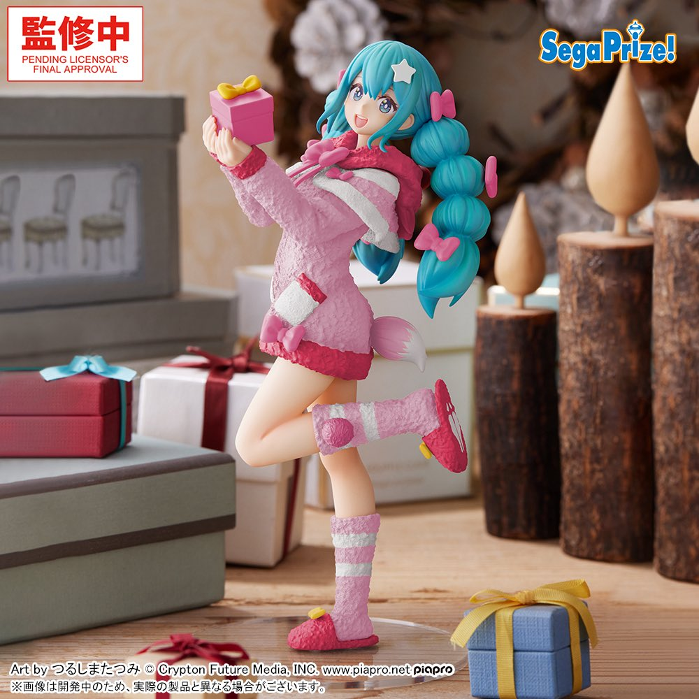 預購26/12 SEGA 代理版 景品 初音未來 High Premium Figure 毛絨絨聖誕Ver.