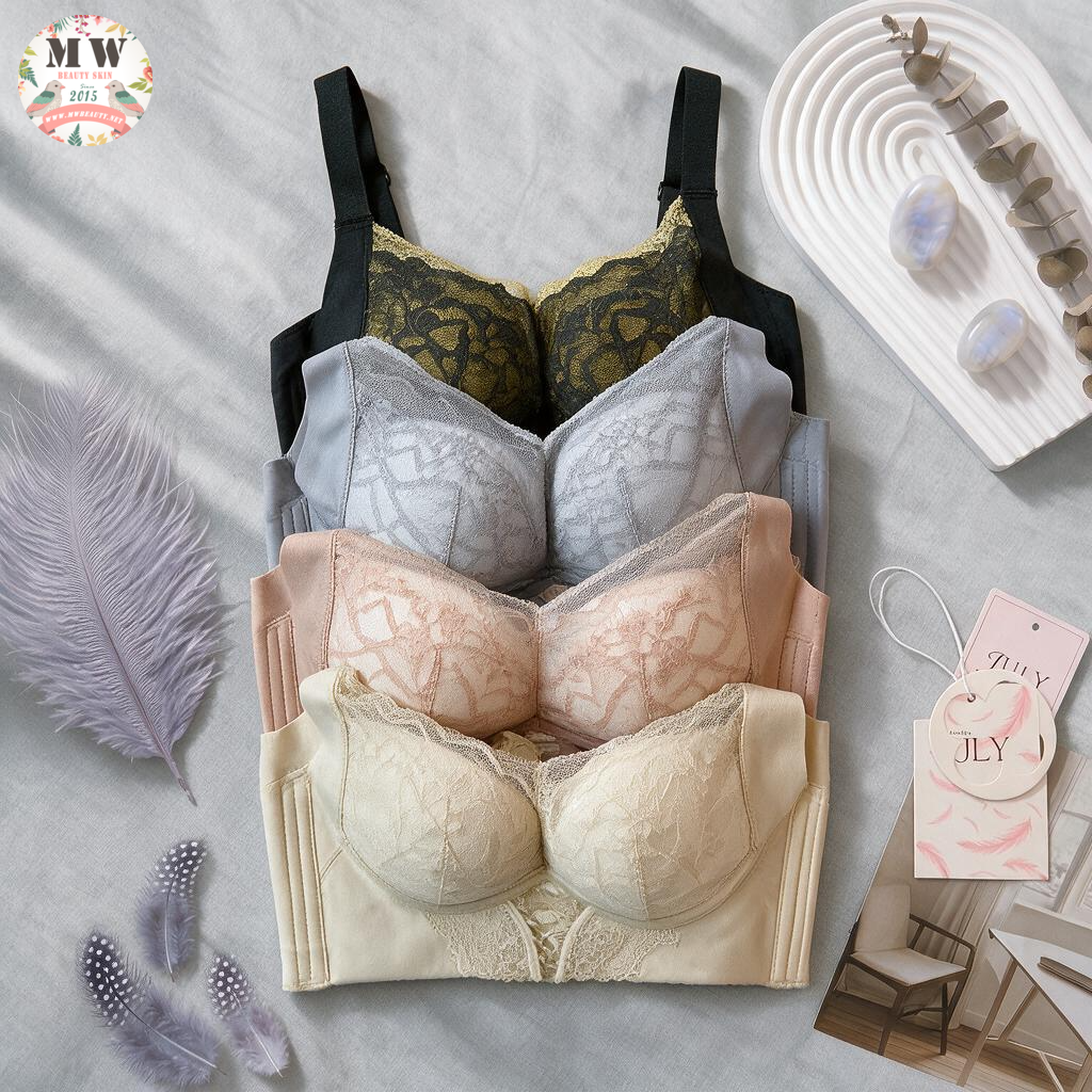 【台灣 JULY BRA】莫代爾精緻蕾絲內衣 | 浪漫優雅親膚無鋼圈胸圍 (MW Beauty 直播限定優惠) [9238#]⁠