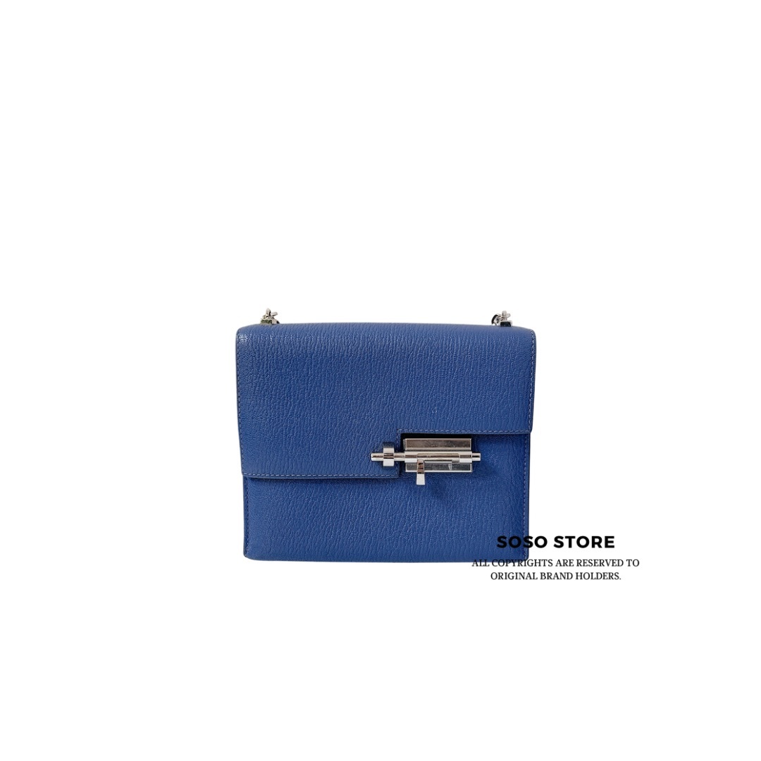 Hermès  Verrou Mini - Bleu Electrique / SHW