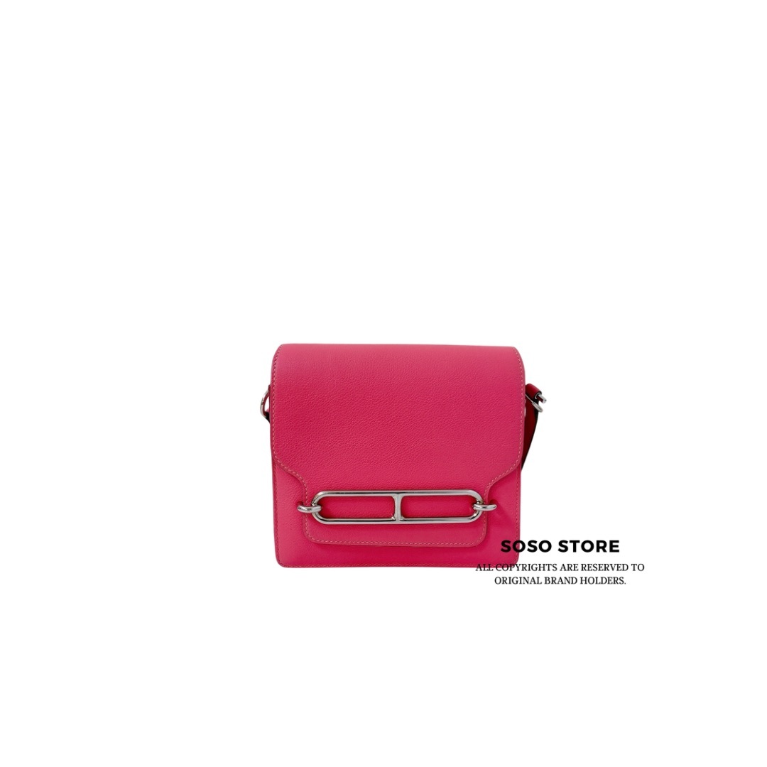 Hermès Roulis Mini 18 - Framboise / SHW