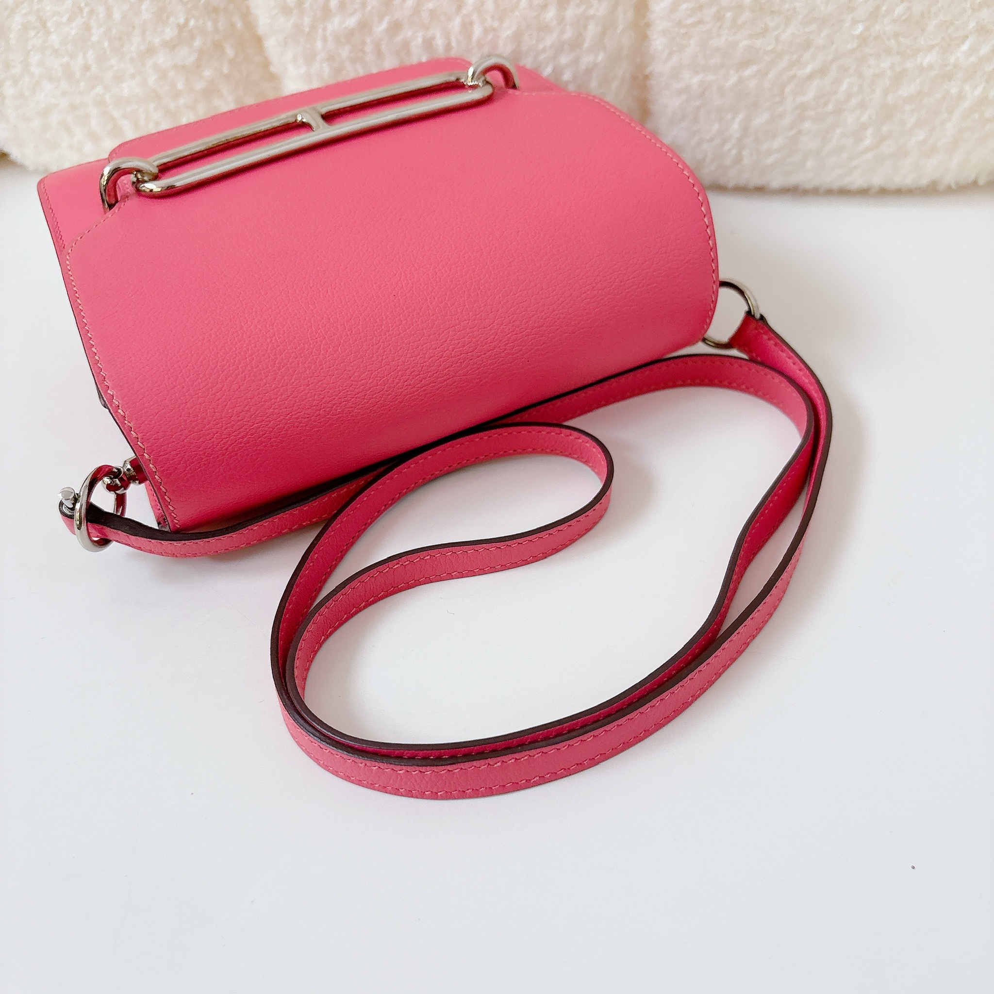 Hermès Roulis Mini 18 - Framboise / SHW