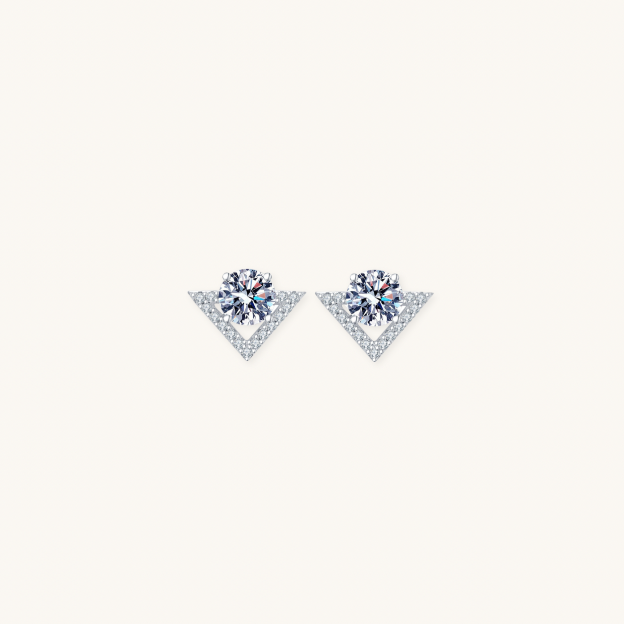 Glady moissanite earrings