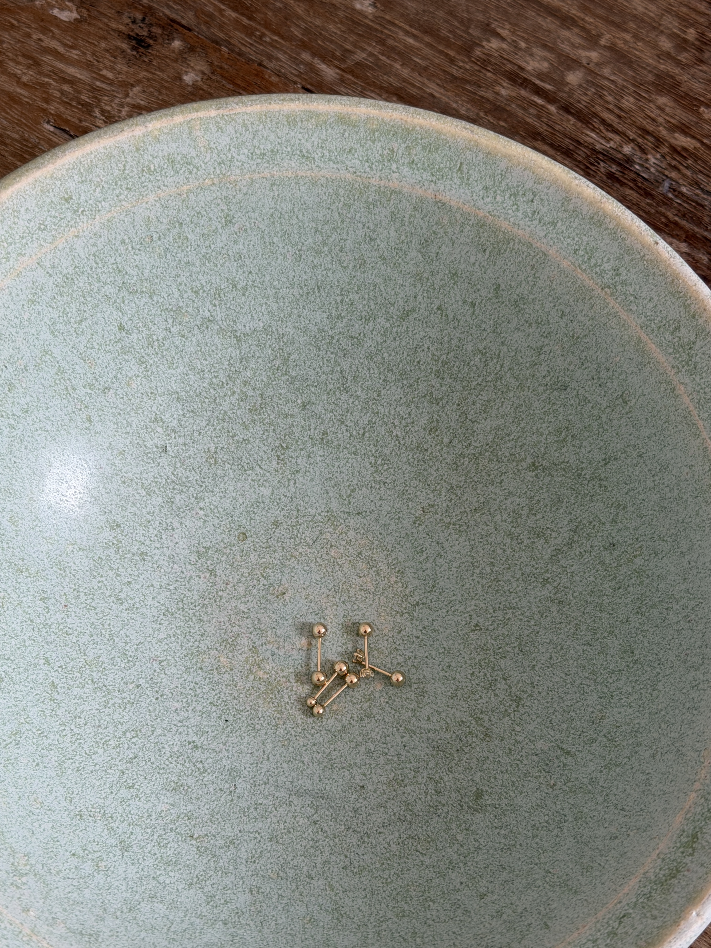mini gold / dot