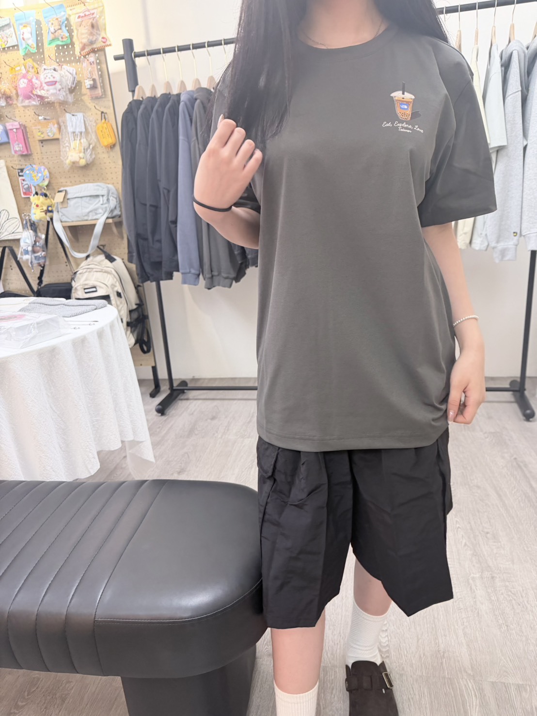 【OWN】The North Face 城市Tee 韓國限定 夏季 短袖 上衣 涼感 快乾 壽司 飯捲 珍奶 不分男女 灰藍 炭灰 白色 NT7UR22B NT7UR22A NT7UR22C