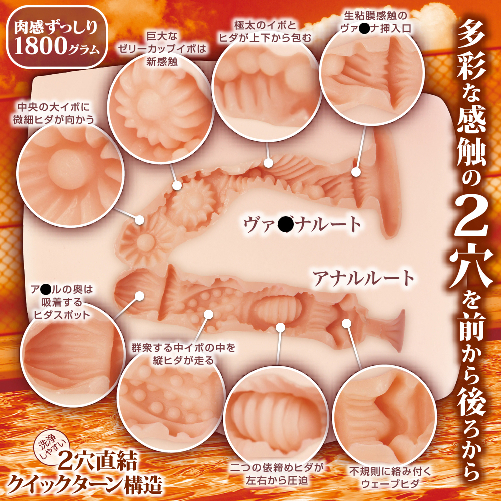 MACCOS Pure Waist 1.8kg Anime Large Masturbator