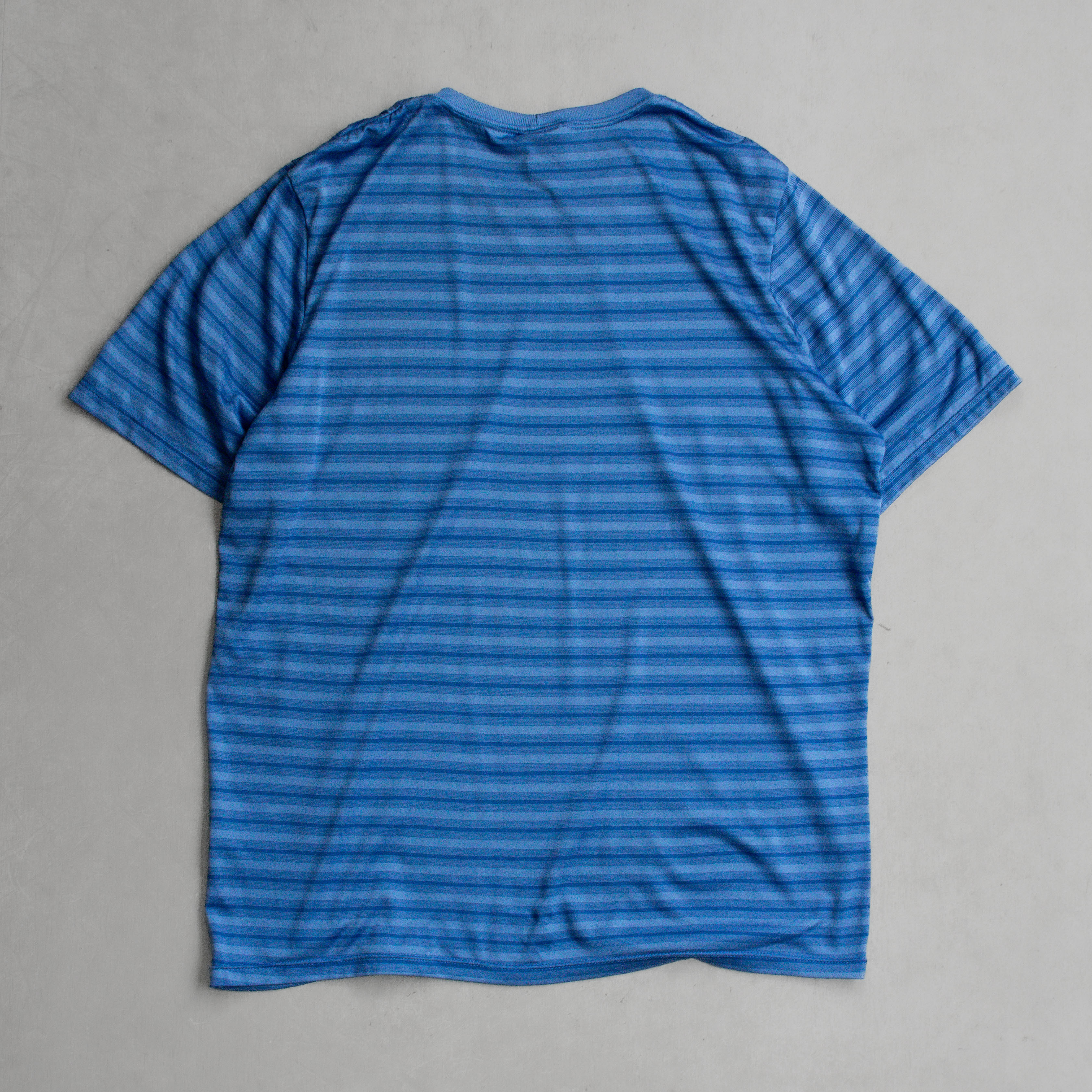90S PATAGONIA CAPILENE STRIPE TEE 美國製 藍色 條紋 運動 短袖 T恤