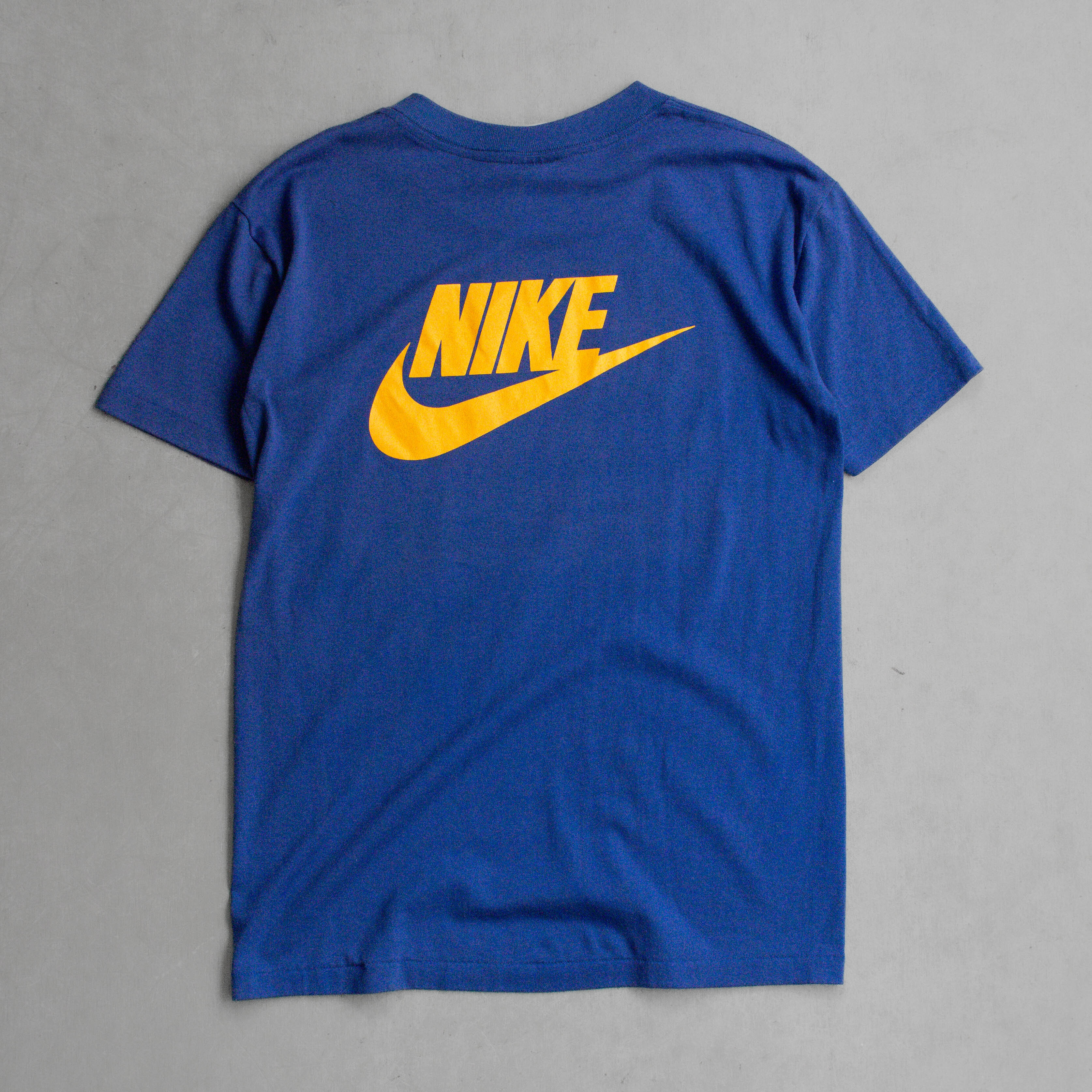 90S NIKE RAINBOW RUN TEE 美國製 藍色 彩虹 路跑 短袖 T恤
