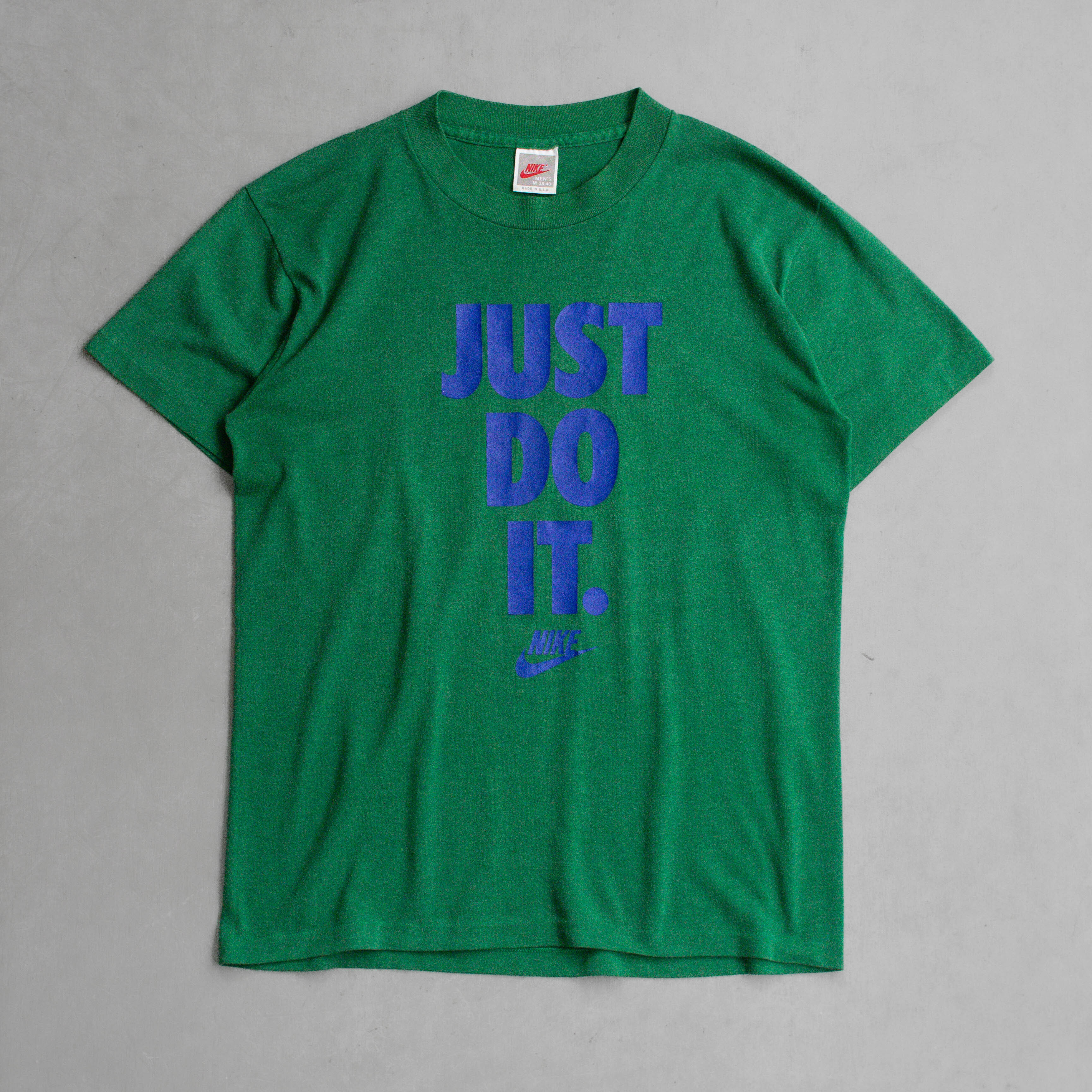 90S NIKE JUST DO IT TEE 美國製 綠色 標語 短袖 T恤