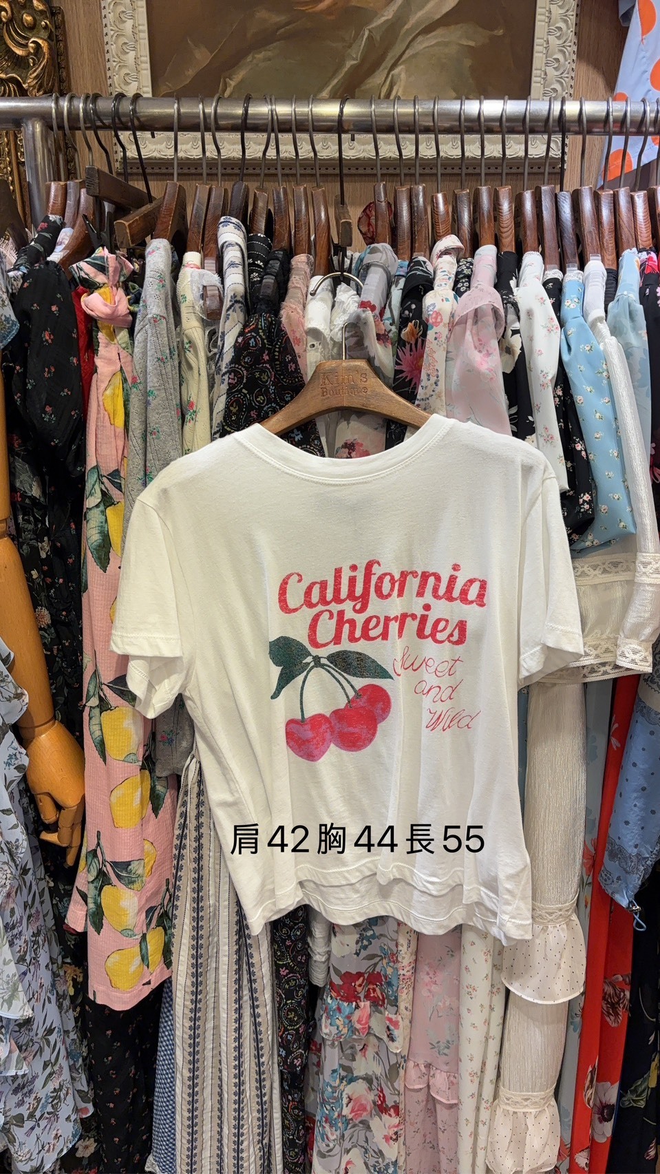 KM6037 車厘子印花棉Tee