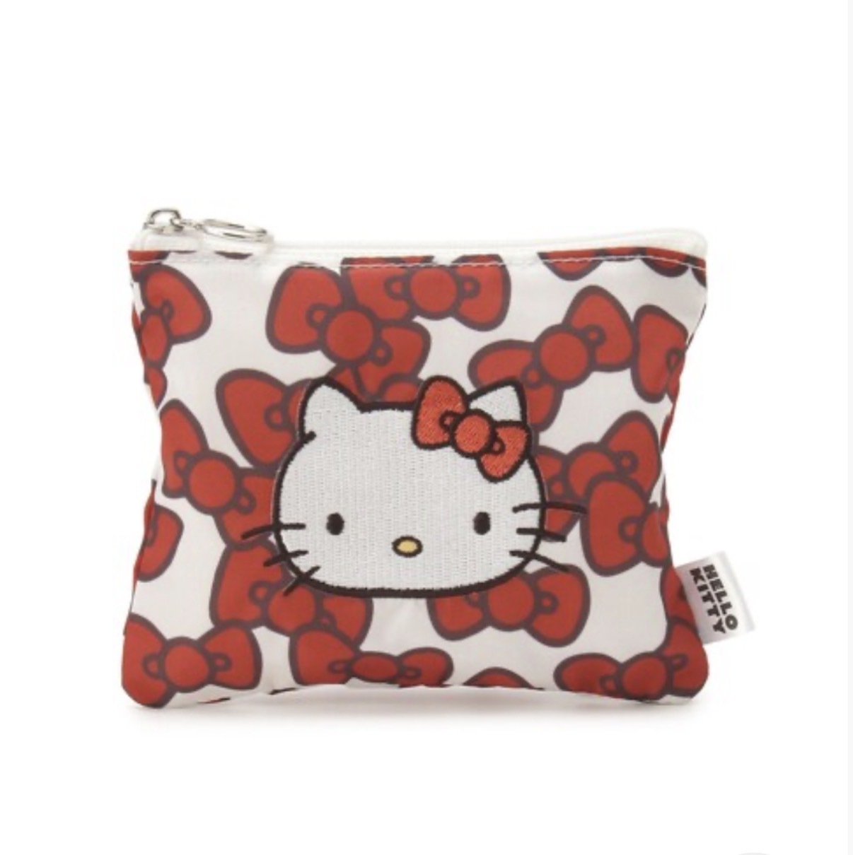 【連線大優惠】JP Hello Kitty 蝴蝶結刺繡 Pouch 0629 TK260718