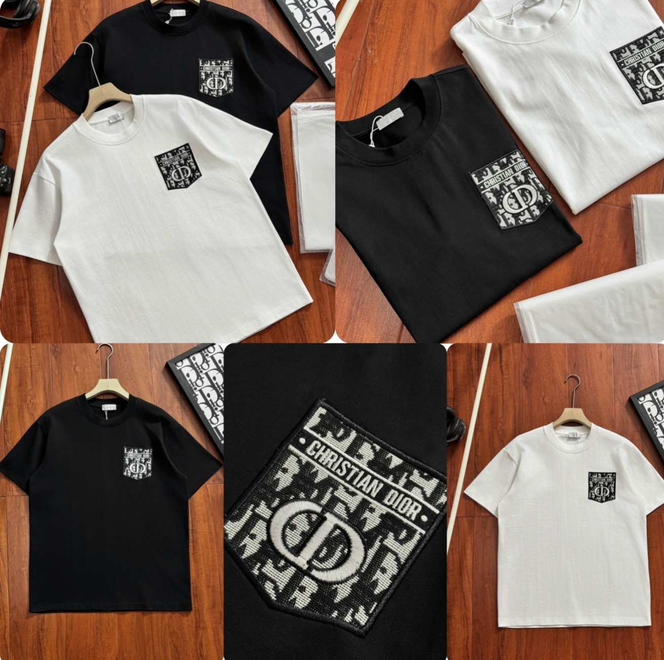 Dio*r  胸袋刺繡Logo短袖Tee -rq319946