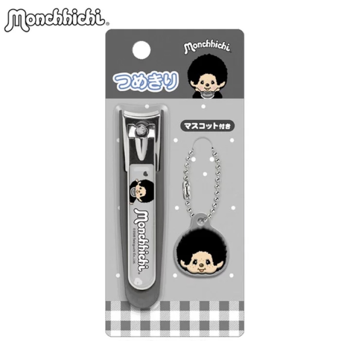 JP Monchichi 造型指甲鉗連吊飾 灰 0169 TK260718