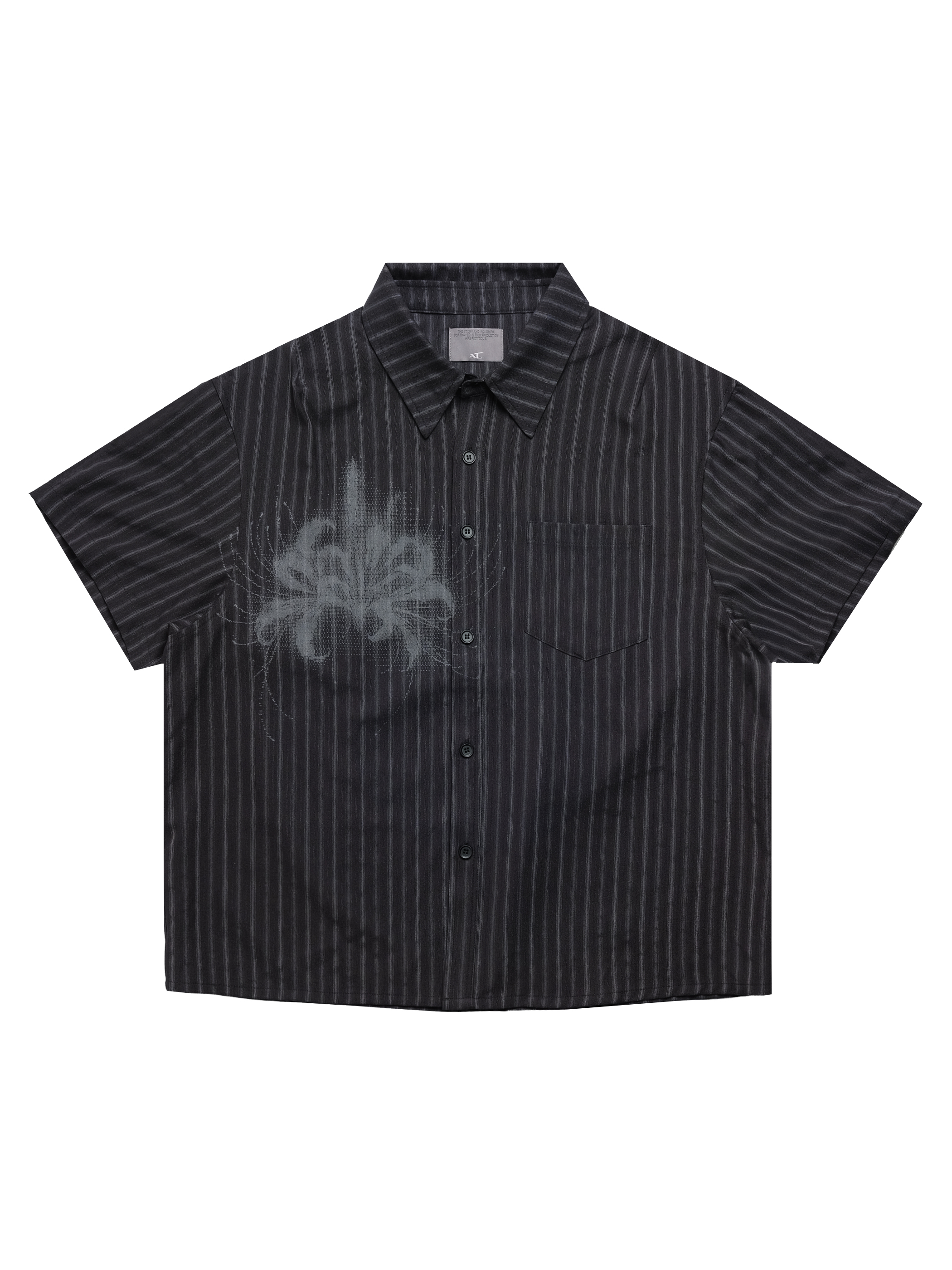 NURARI x Anonymous Talking｜NA-SS02 – Short Sleeve Shirt (Black)