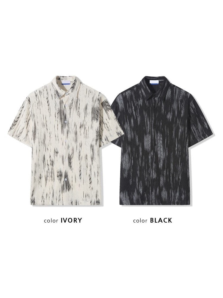 drawing knit shirt