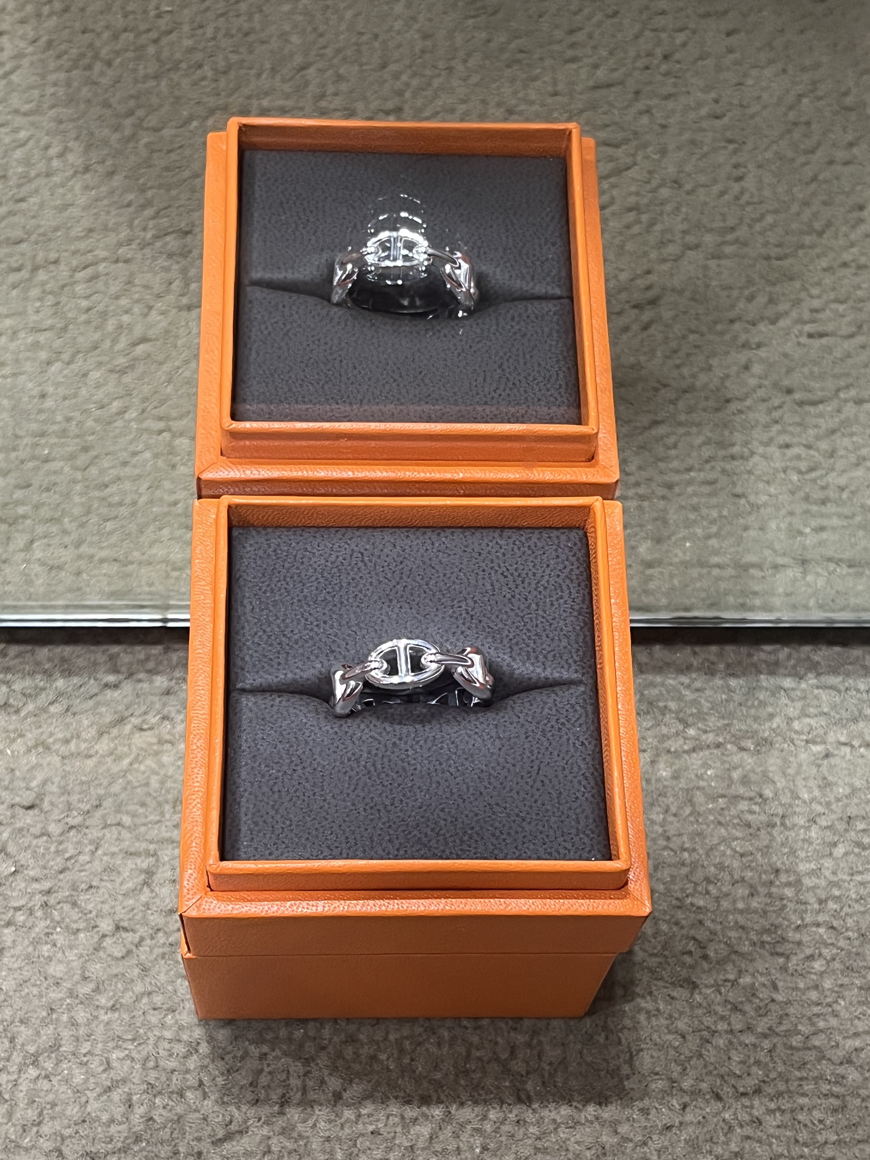 Chaine d' ancre 925 enchainee ring  size 55