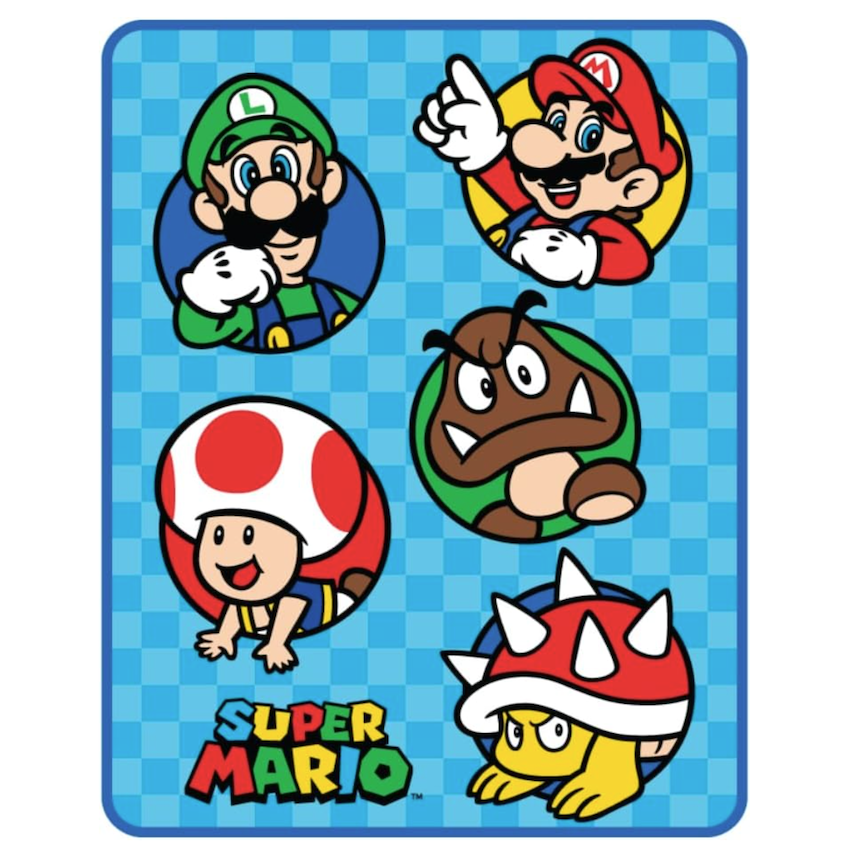 美國 Super Mario 超柔軟毛絨毯