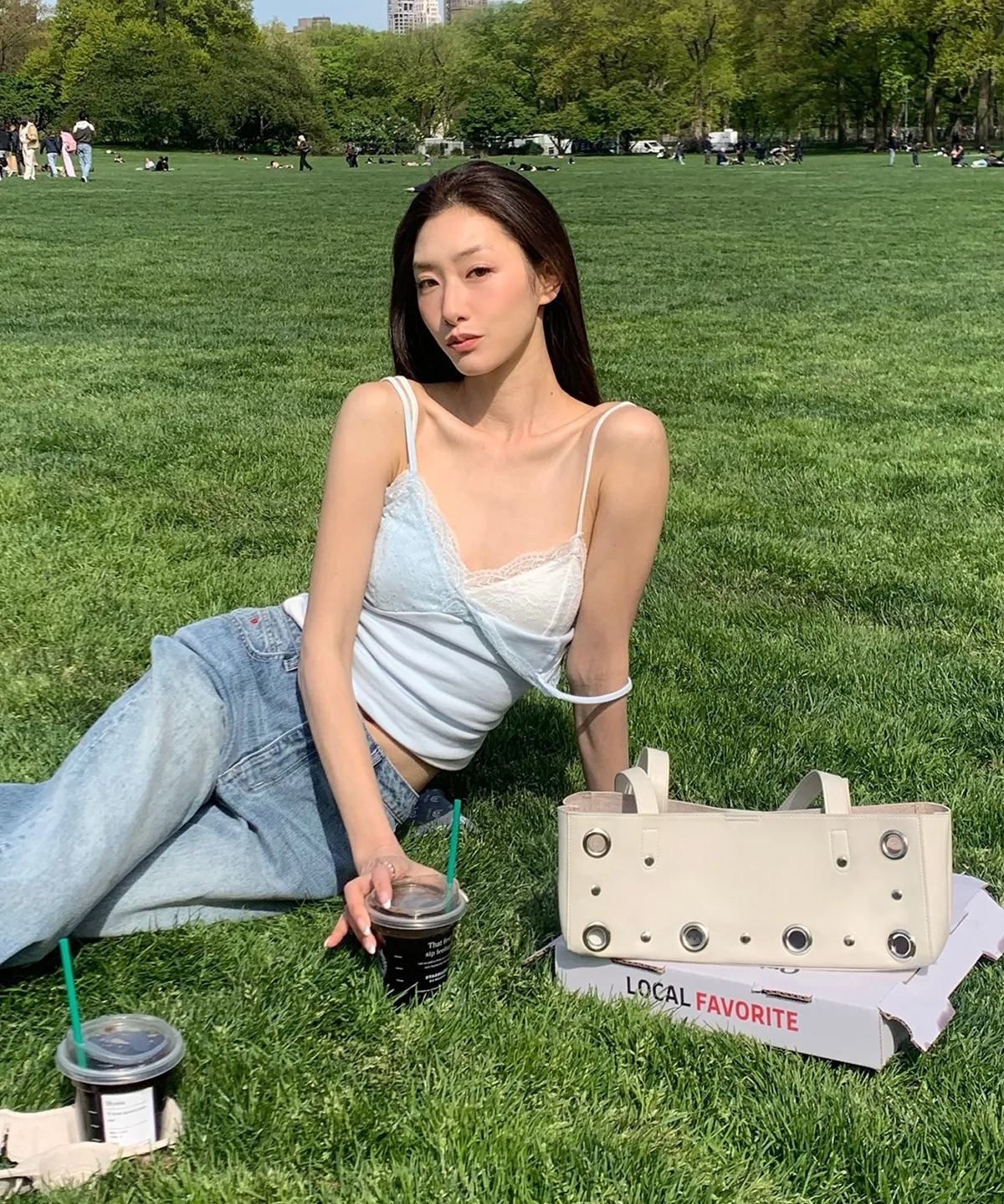 HEEARI Haze Eyelet Leather Mini Bag