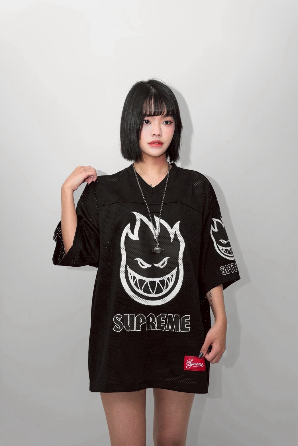【Focus Store】現貨秒發 Spitfire x Supreme SS26 Week17 Football Jersey 足球衣 黑色