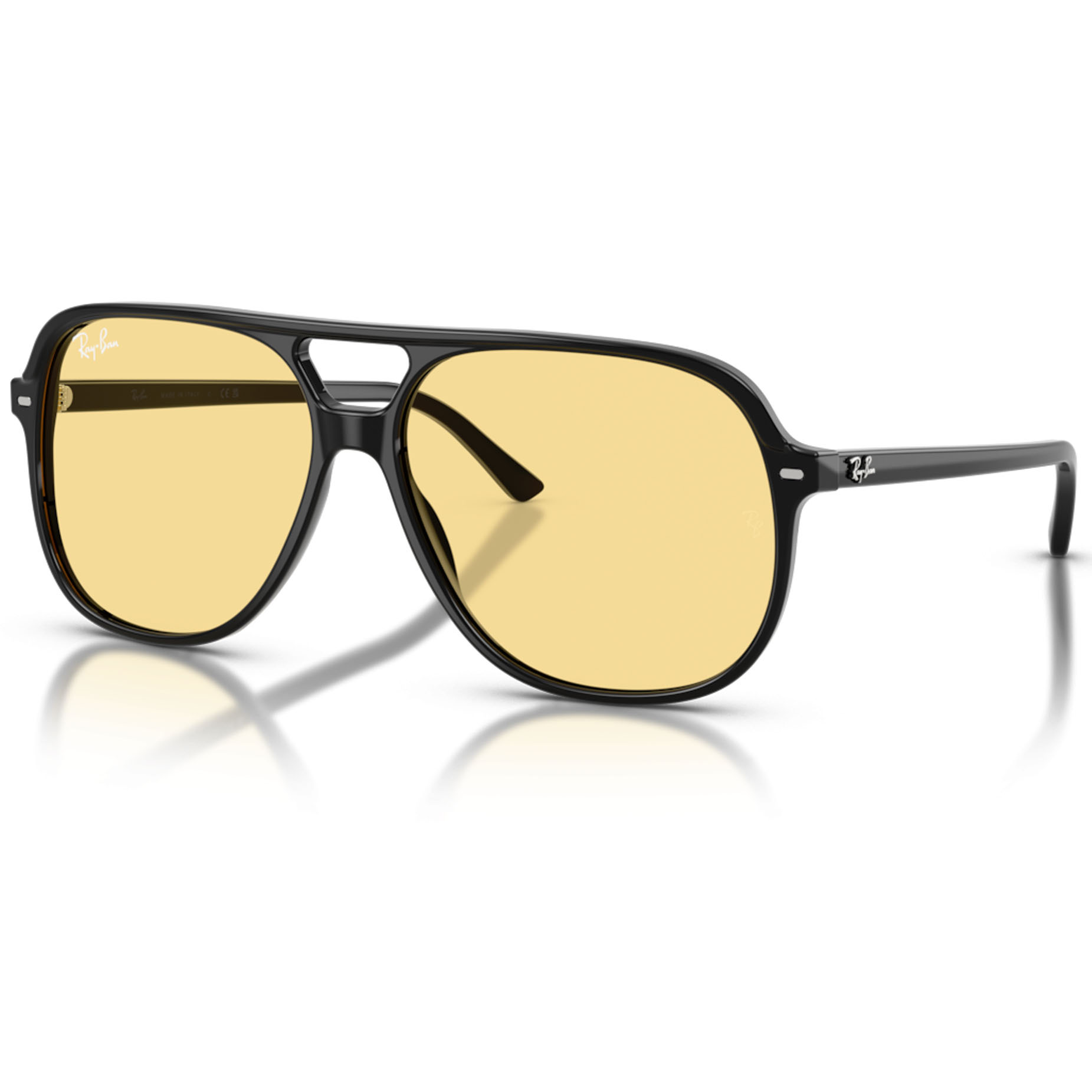 【RayBan】RB2198 901/R6-60mm 飛行員太陽眼鏡♦(黑色|黃色)