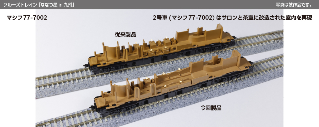 Kato 10-2168 N規豪華觀光列車「九州七星（ななつ星in 九州）」8 輛套裝