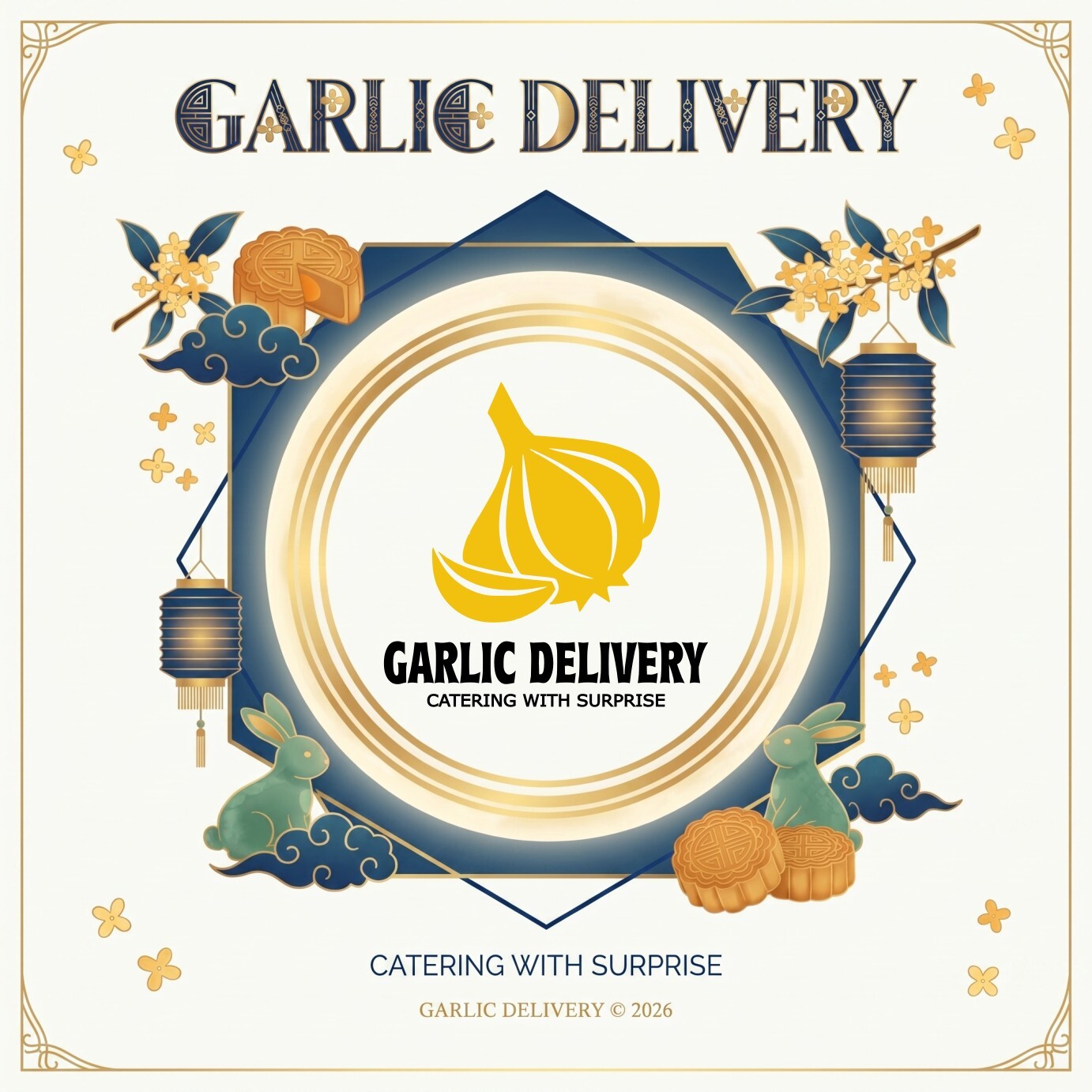 (12-Person) $2338  Garlic Delivery Mid-Autumn Festival Moon-Gazing Set Menu
