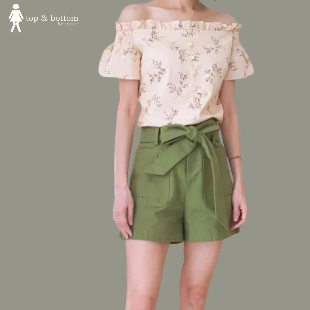 OFF SHOULDER FLORAL BLOUSE