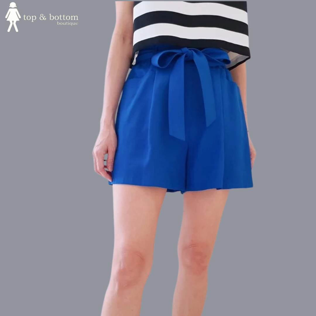 HIGH WAIST SASH SHORTS