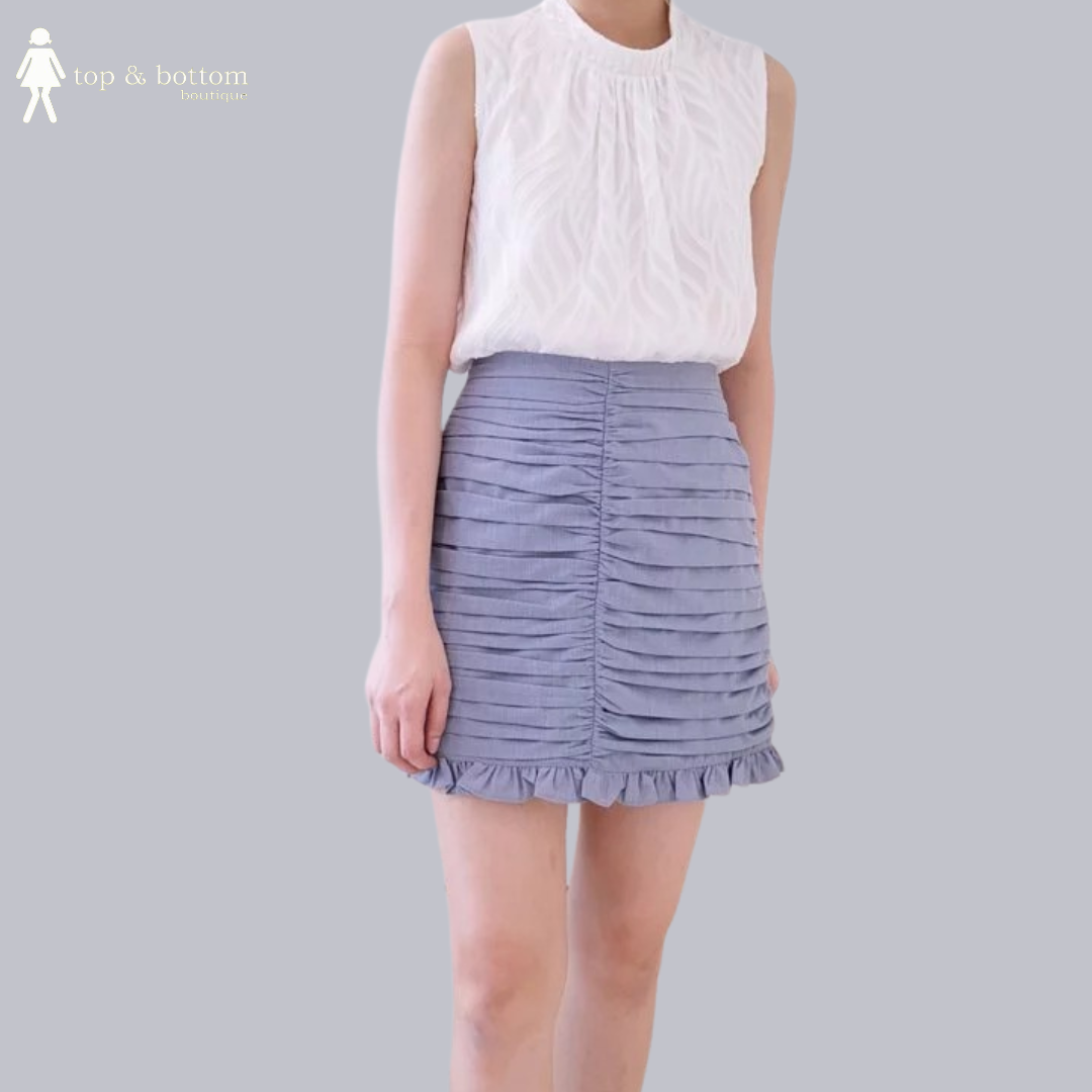 PLEATED MINI SKIRT