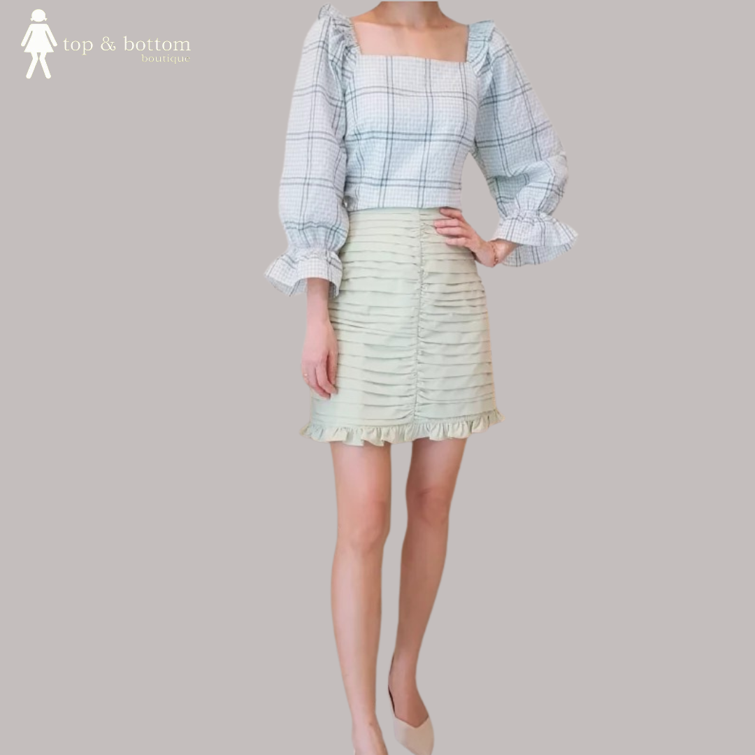 PLEATED MINI SKIRT